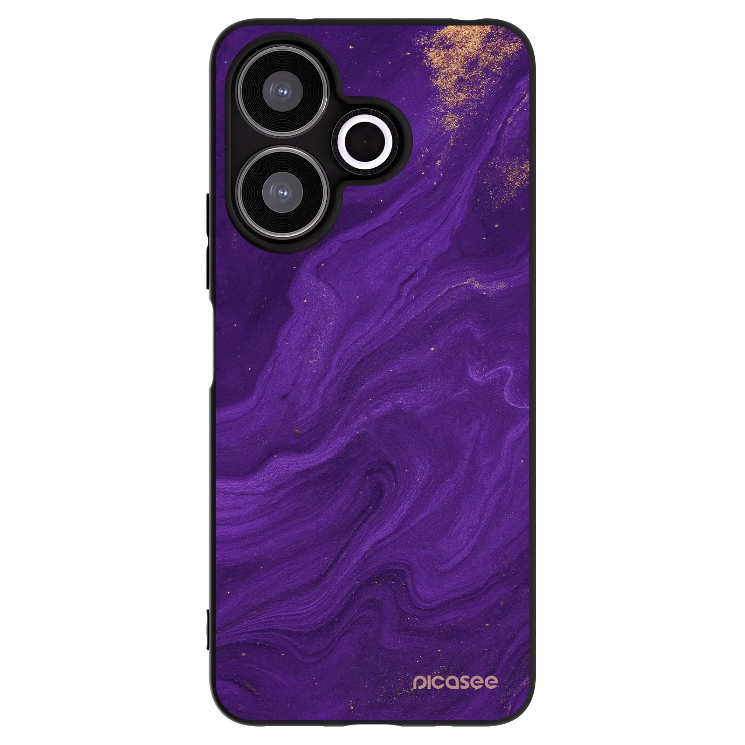 Picasee crna silikonska maskica za Xiaomi Redmi 13 4G - Purple