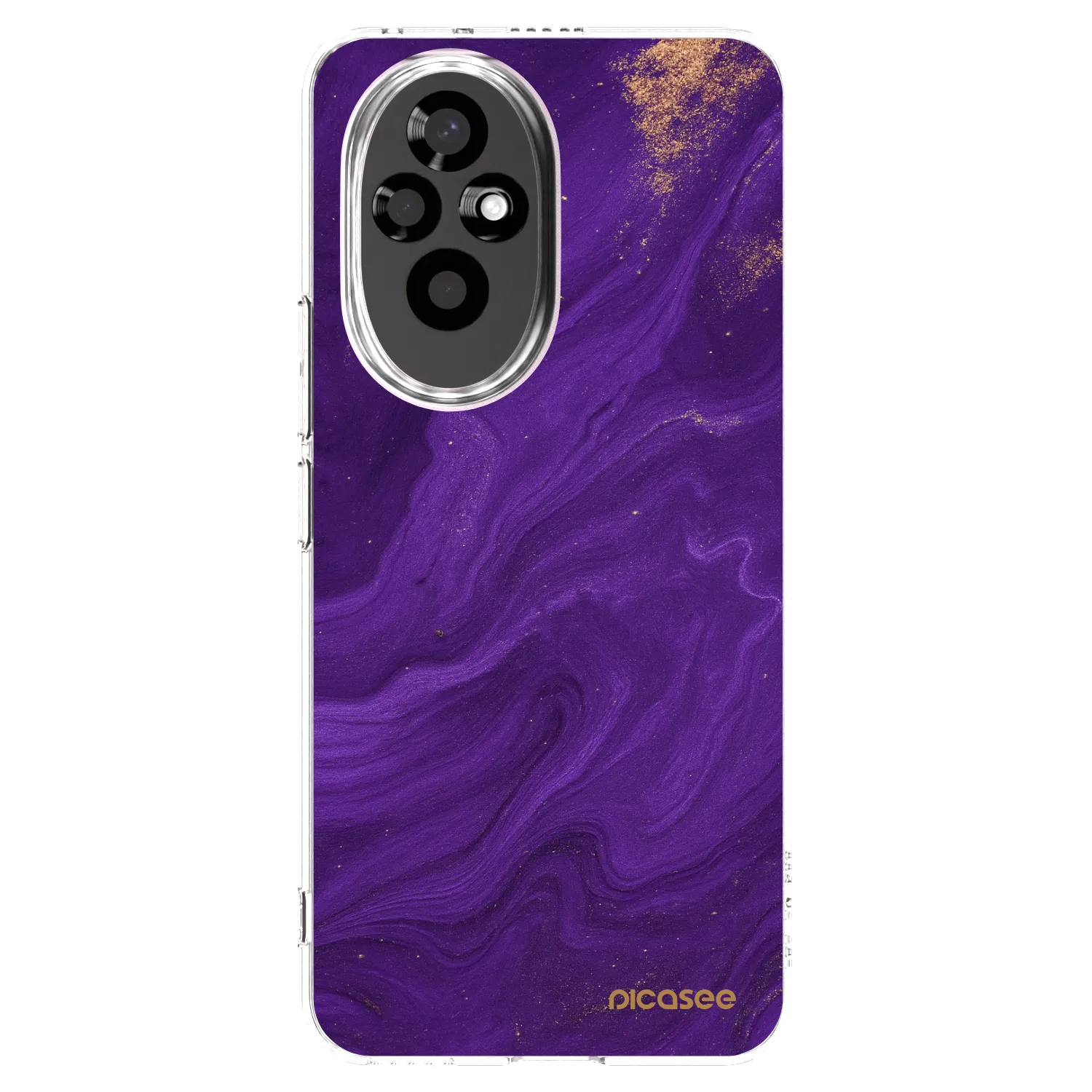 Picasee silikonska prozirna maskica za Honor 200 5G - Purple