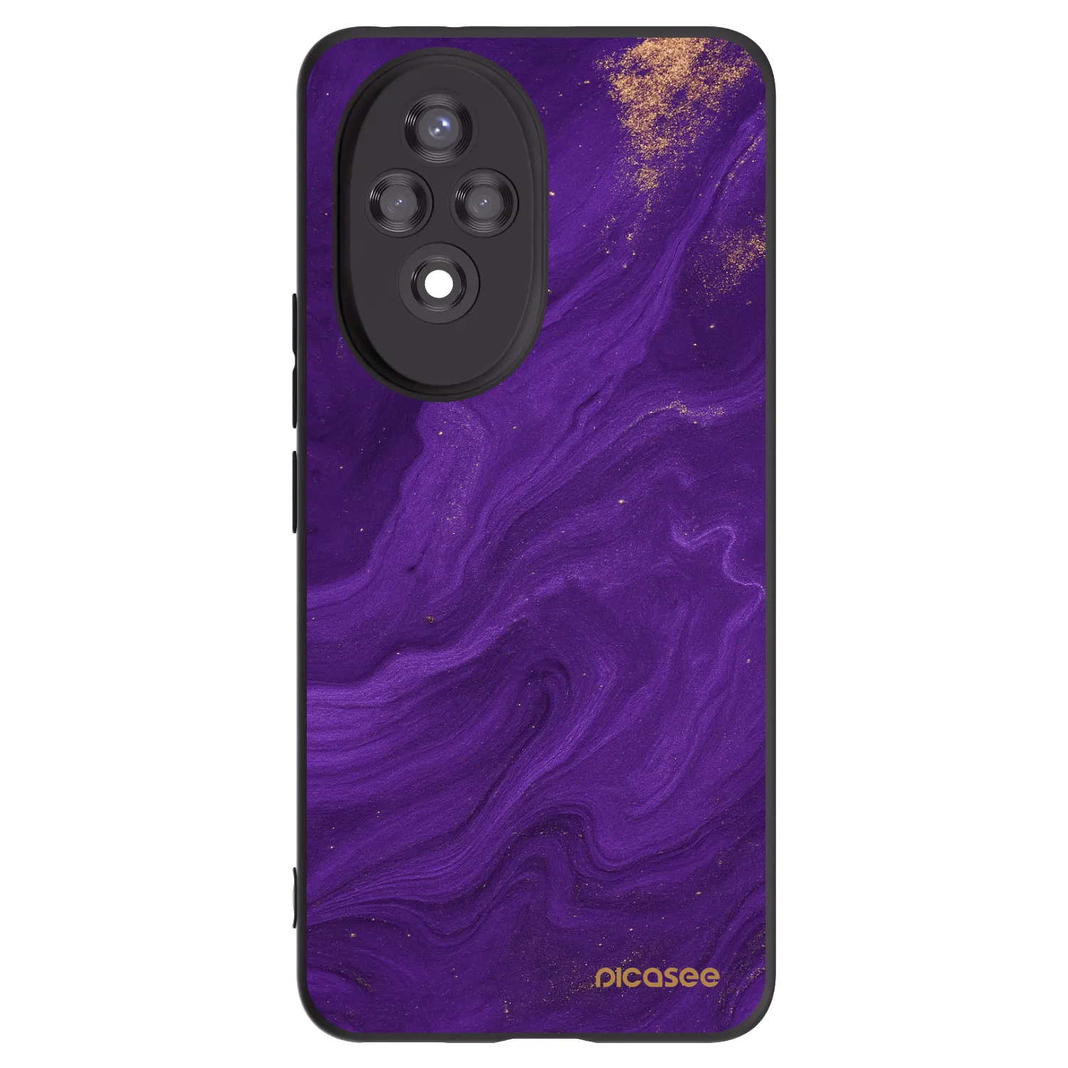 Picasee crna silikonska maskica za Honor 200 Pro 5G - Purple