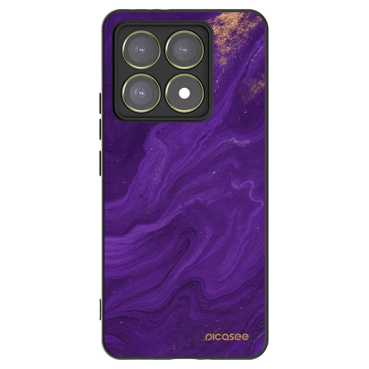 Picasee crna silikonska maskica za Xiaomi 14T - Purple
