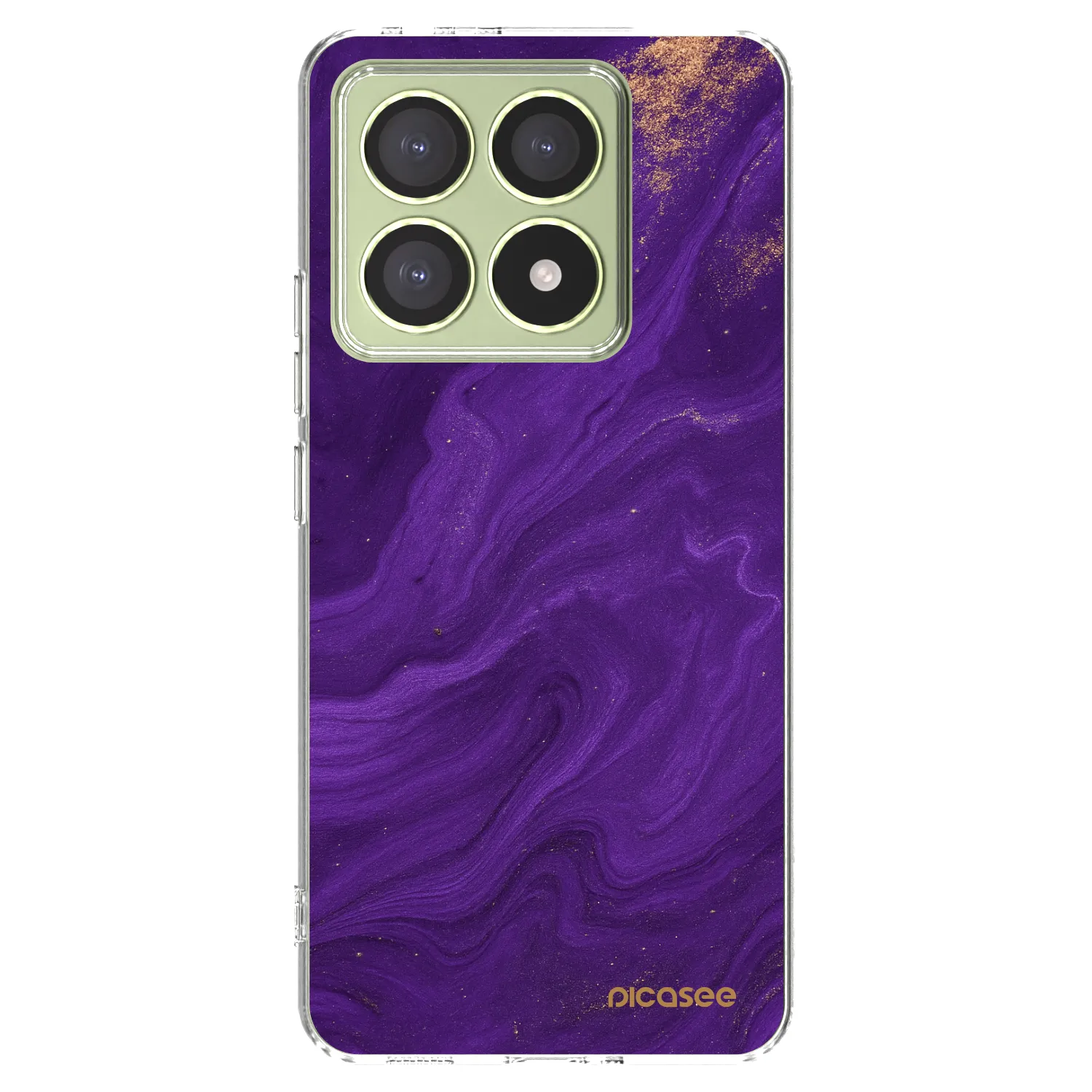Picasee silikonska prozirna maskica za Xiaomi 14T - Purple