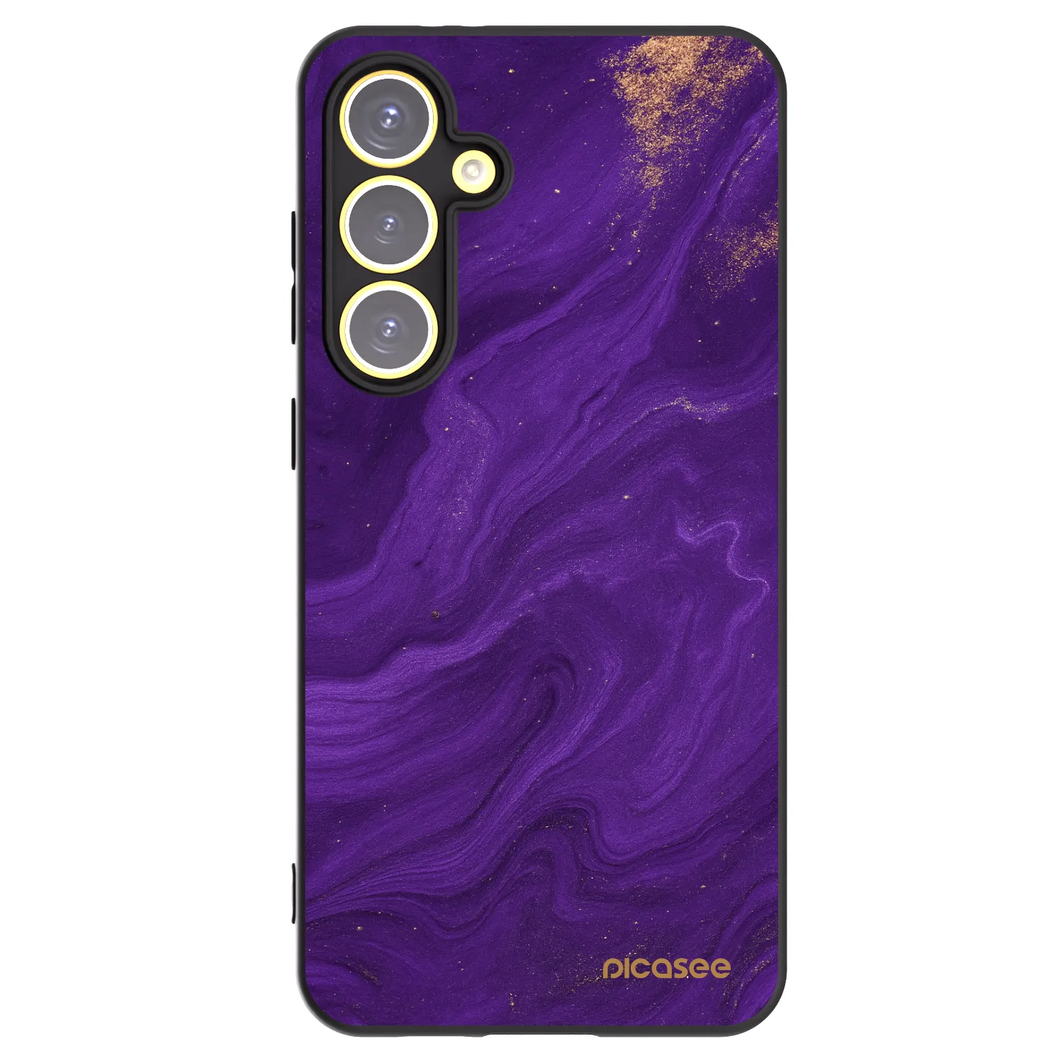 Picasee crna silikonska maskica za Samsung Galaxy S24 FE S721B - Purple