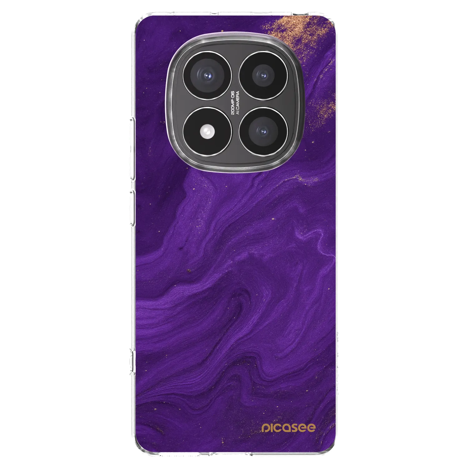 Picasee silikonska prozirna maskica za Xiaomi Redmi Note 14 Pro+ 5G - Purple