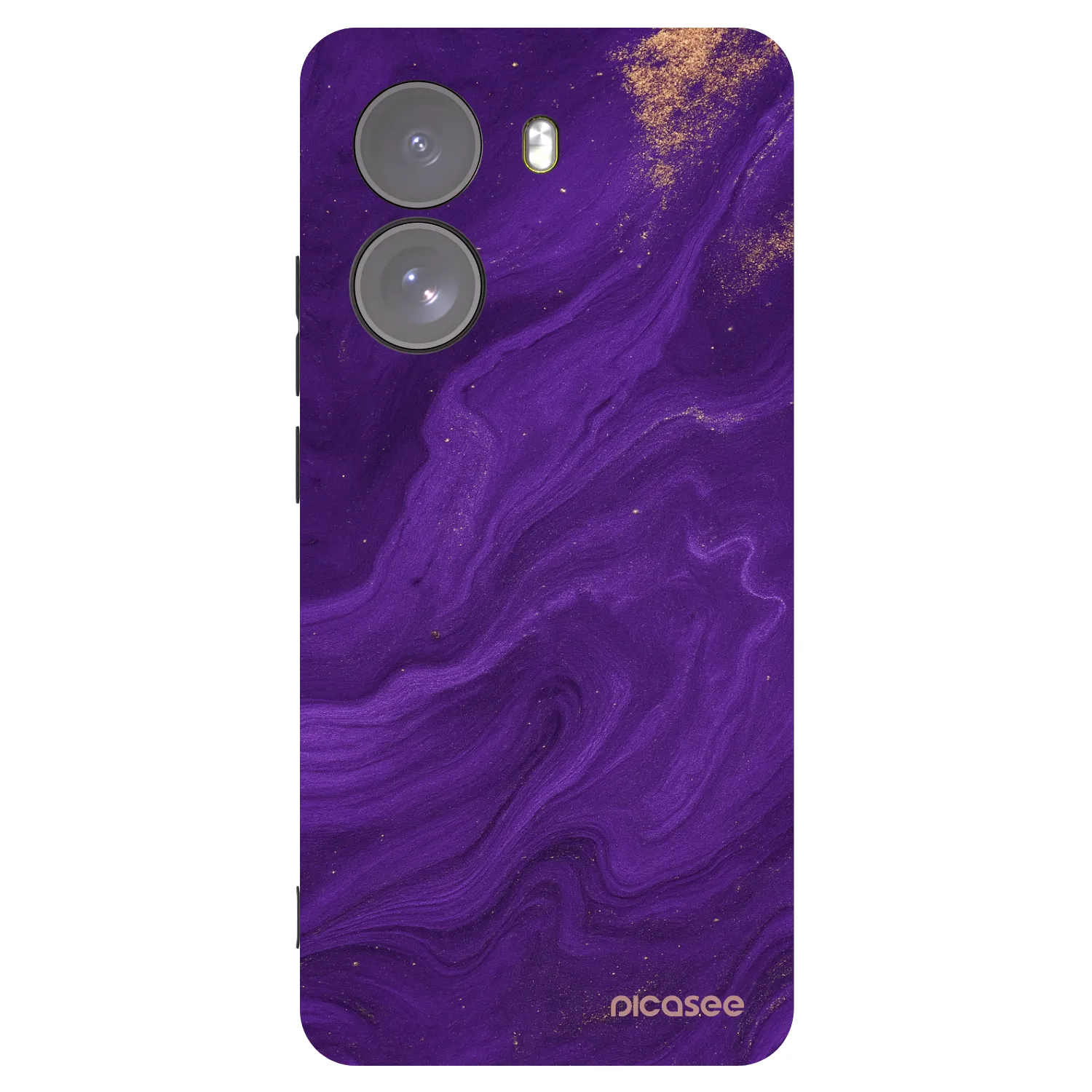 Picasee crna silikonska maskica za Xiaomi Poco X7 - Purple