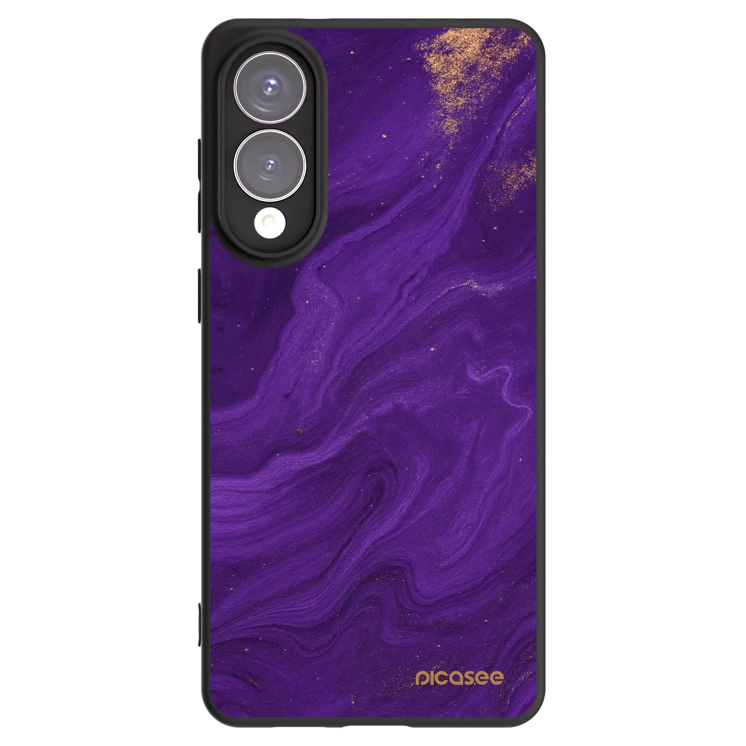 Picasee crna silikonska maskica za Samsung Galaxy S25 Edge 5G - Purple
