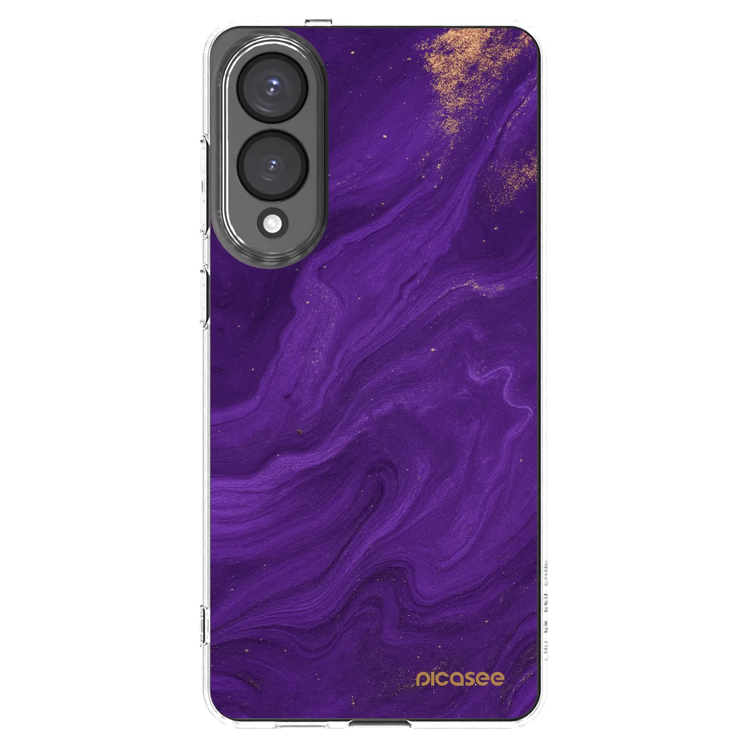 Picasee silikonska prozirna maskica za Samsung Galaxy S25 Edge 5G - Purple