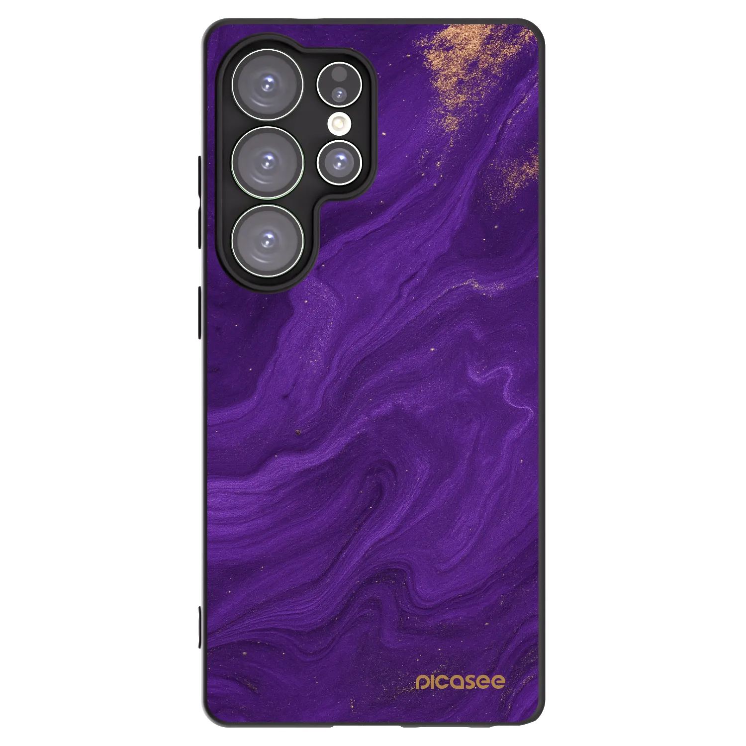 Picasee crna silikonska maskica za Samsung Galaxy S25 Ultra 5G - Purple