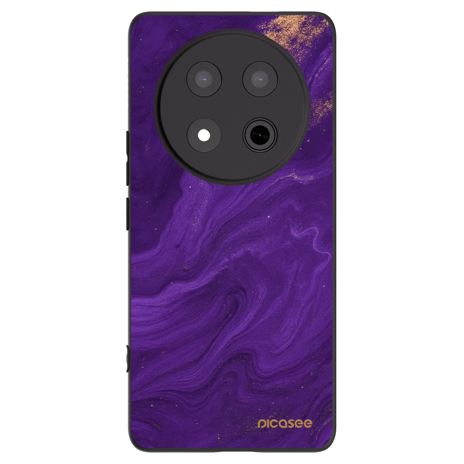 Picasee crna silikonska maskica za Honor Magic7 Lite 5G - Purple