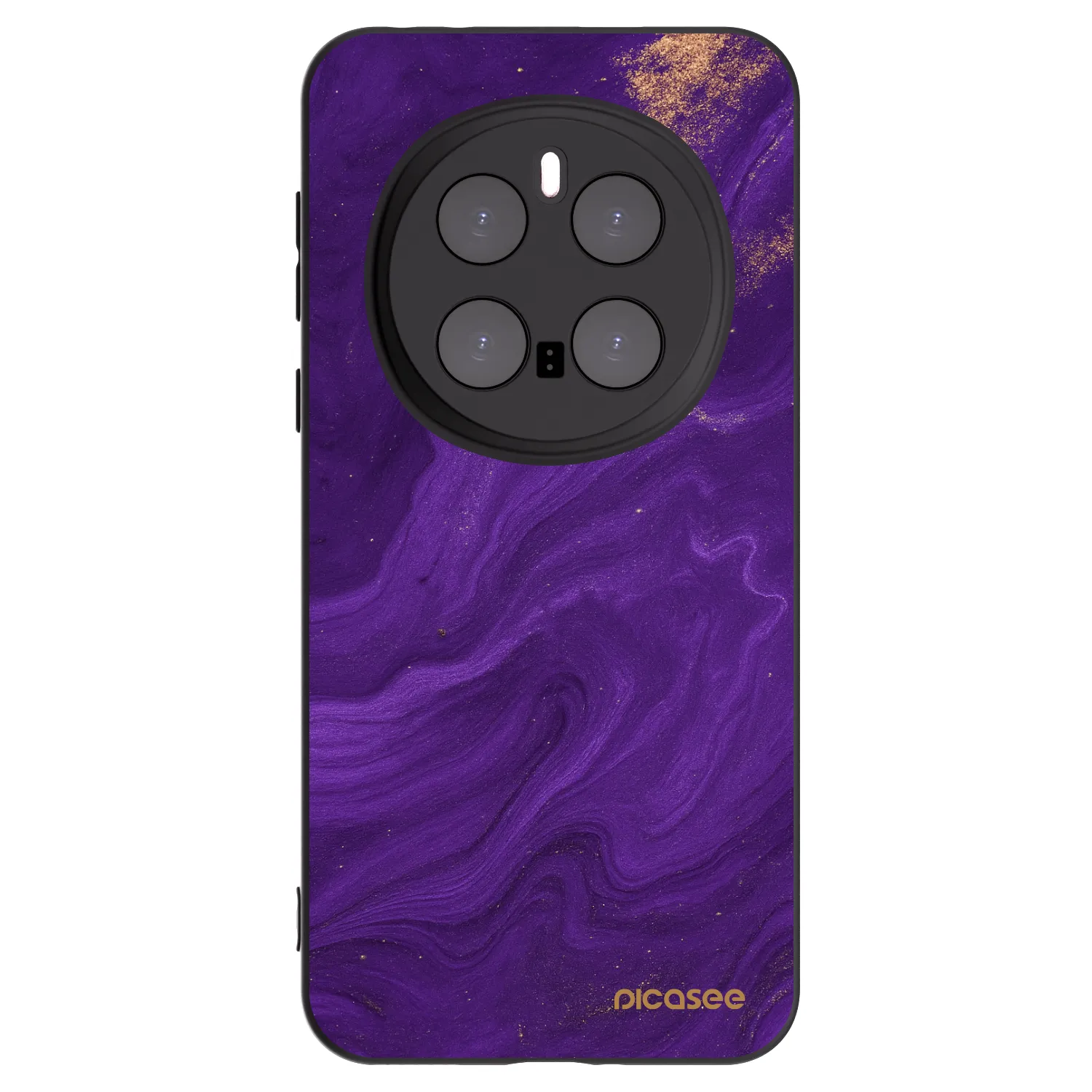 Picasee crna silikonska maskica za Honor Magic7 Pro 5G - Purple