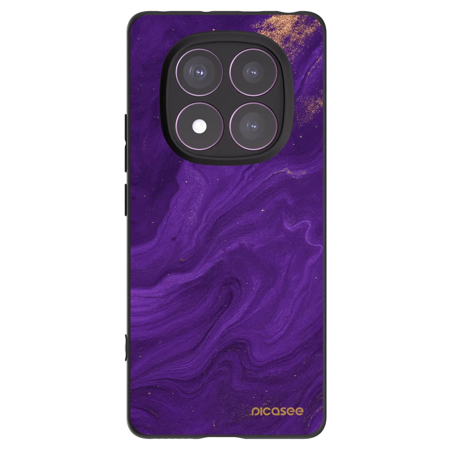 Picasee crna silikonska maskica za Xiaomi Redmi Note 14 Pro 4G - Purple