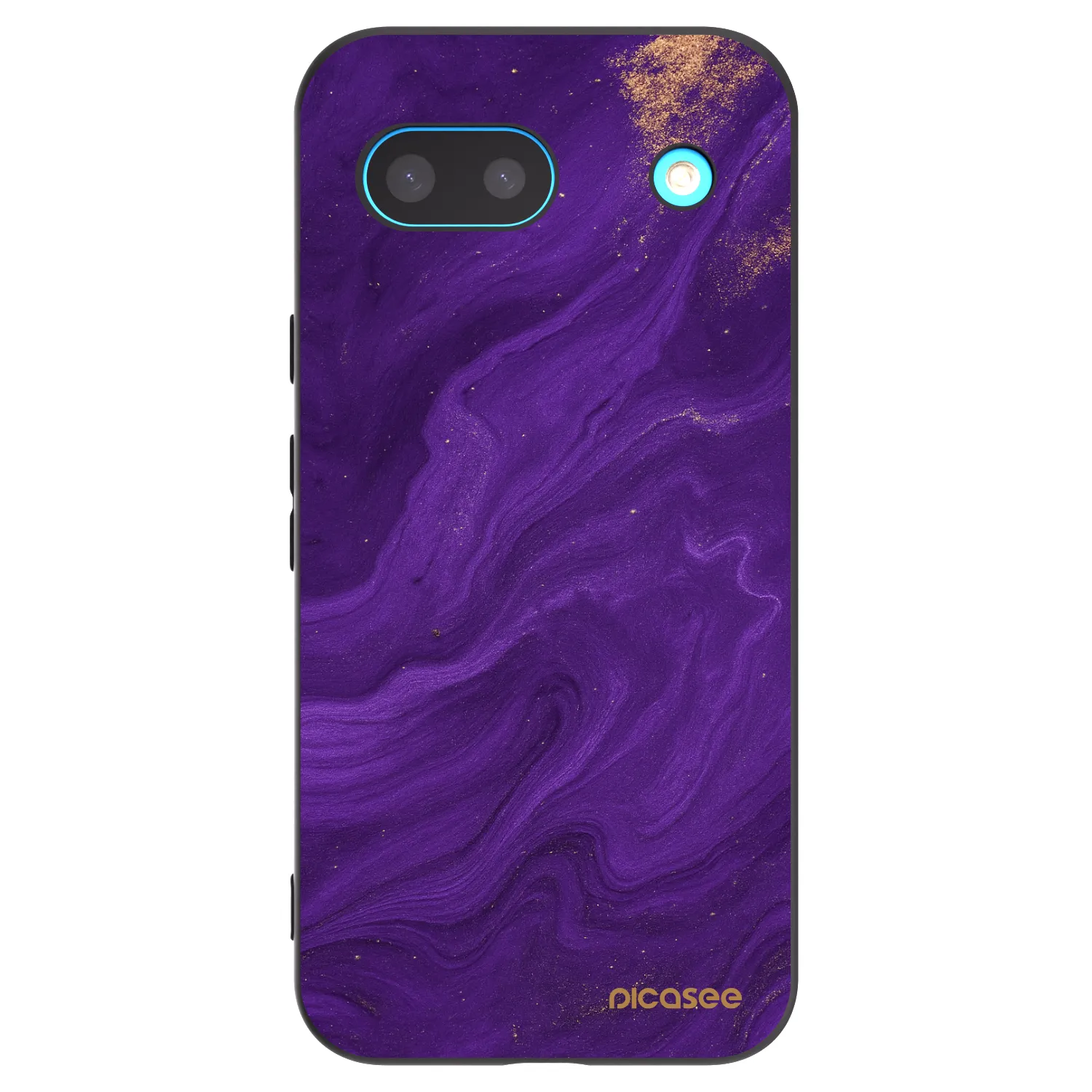 Picasee crna silikonska maskica za Google Pixel 8a - Purple