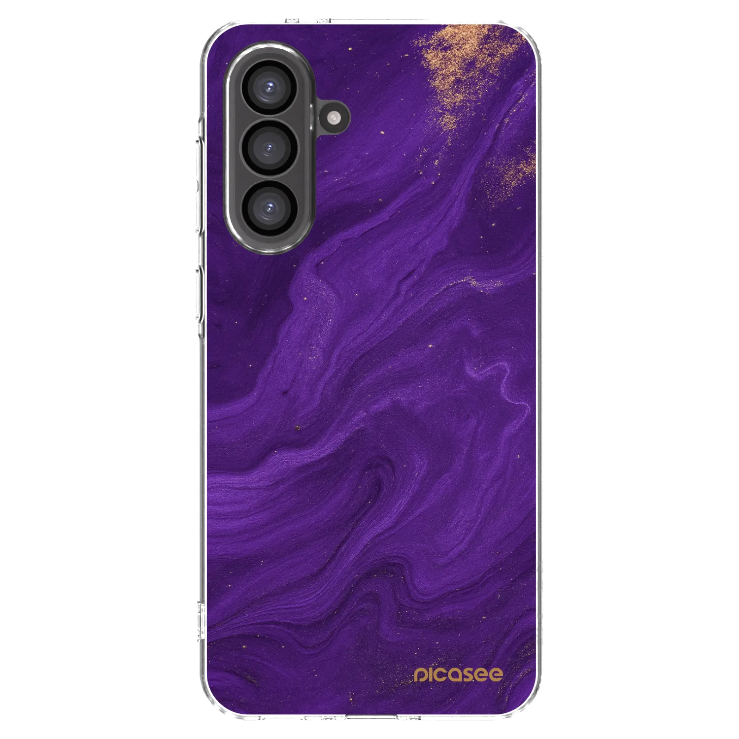 Picasee silikonska prozirna maskica za Samsung Galaxy A56 5G A566B - Purple