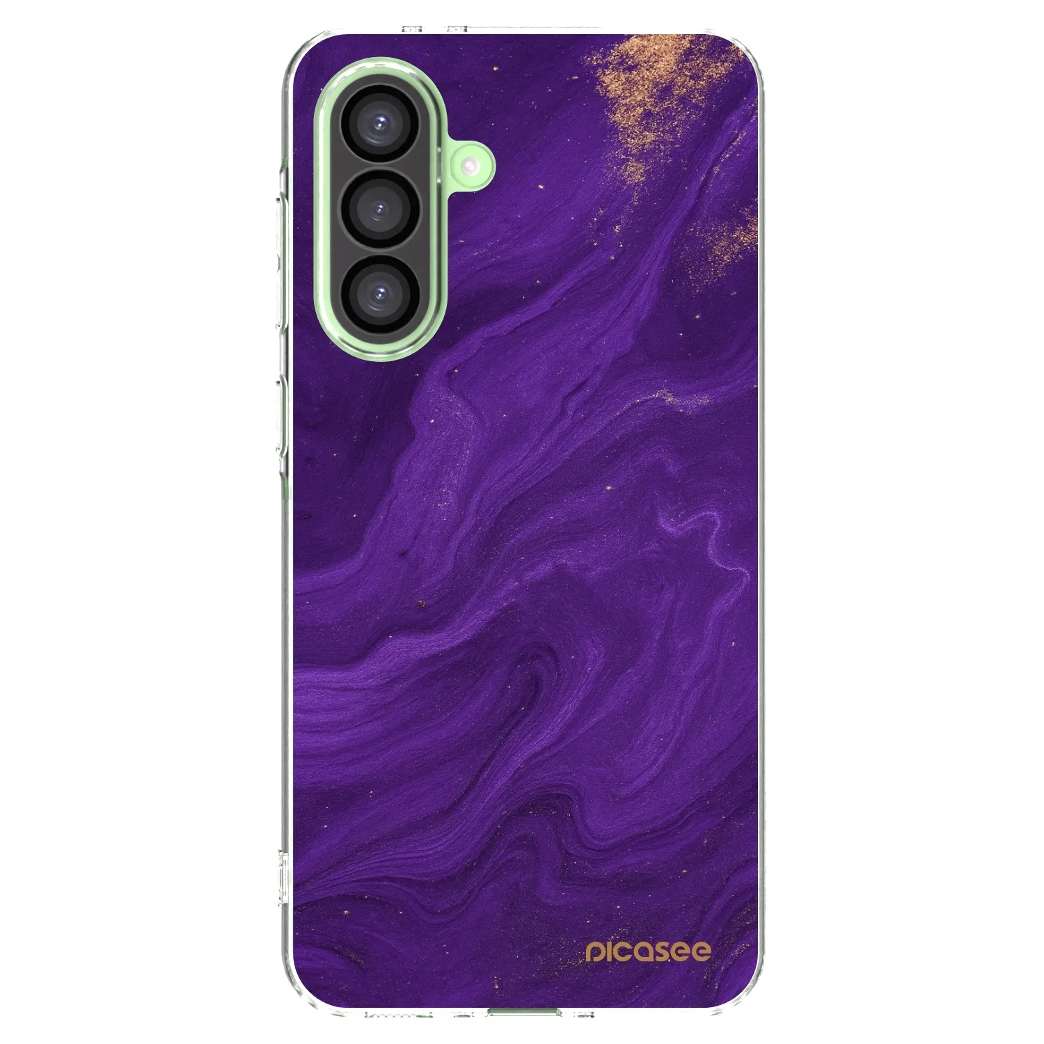 Picasee silikonska prozirna maskica za Samsung Galaxy A26 5G A266B - Purple