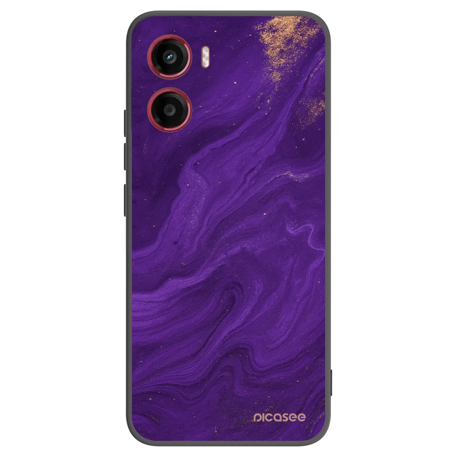 Picasee crna silikonska maskica za Motorola Moto G05 - Purple