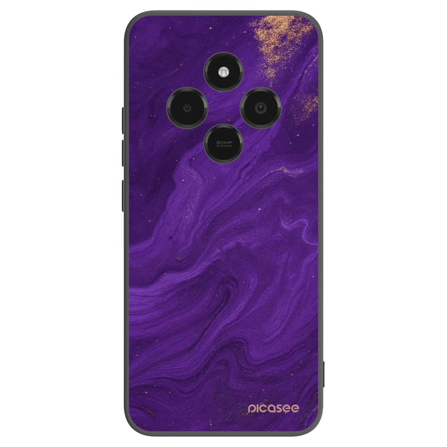 Picasee crna silikonska maskica za Xiaomi Poco C75 - Purple