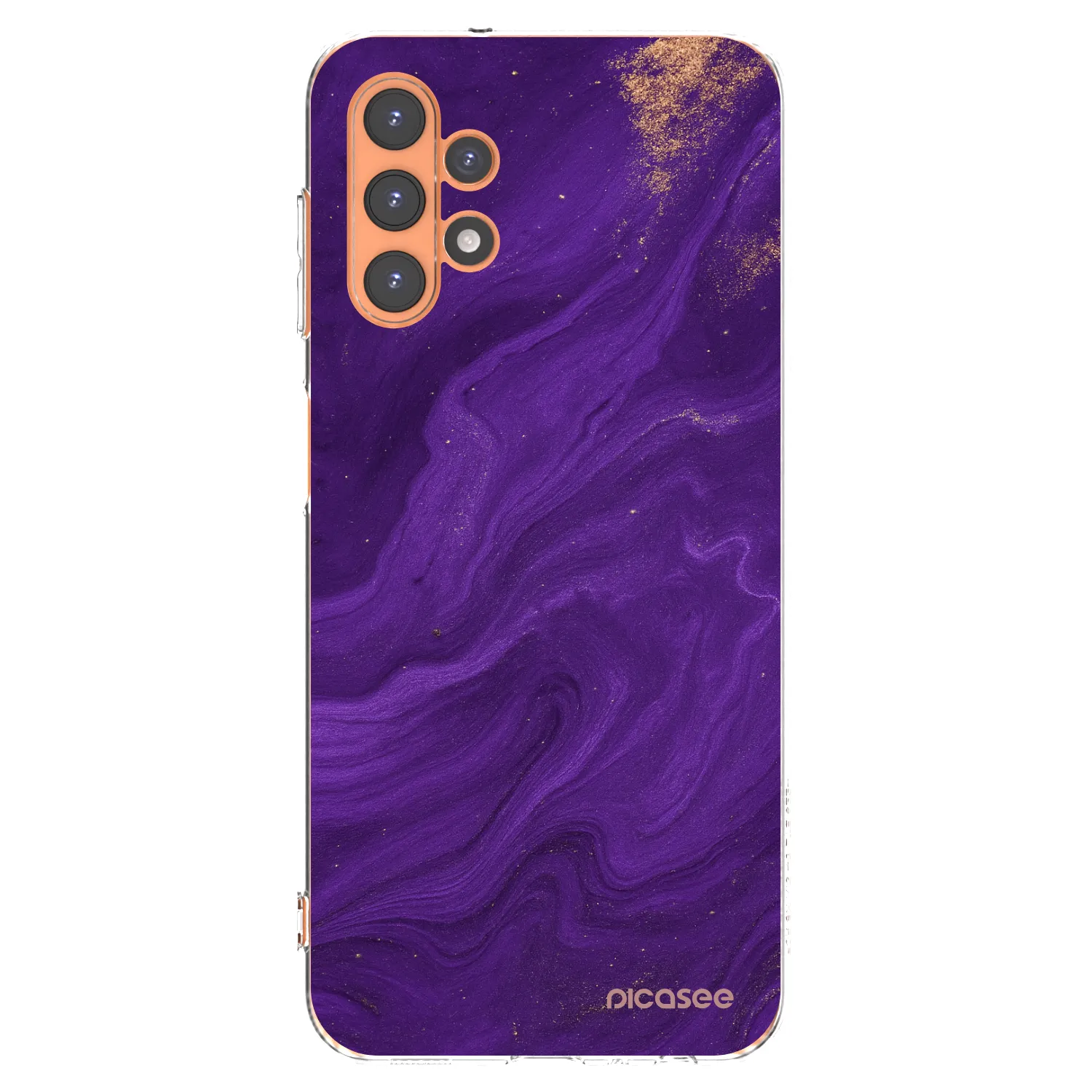 Picasee silikonska prozirna maskica za Samsung Galaxy A13 5G - Purple