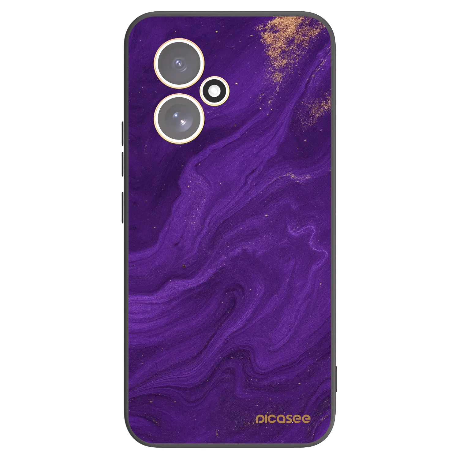 Picasee crna silikonska maskica za Honor 400 5G - Purple