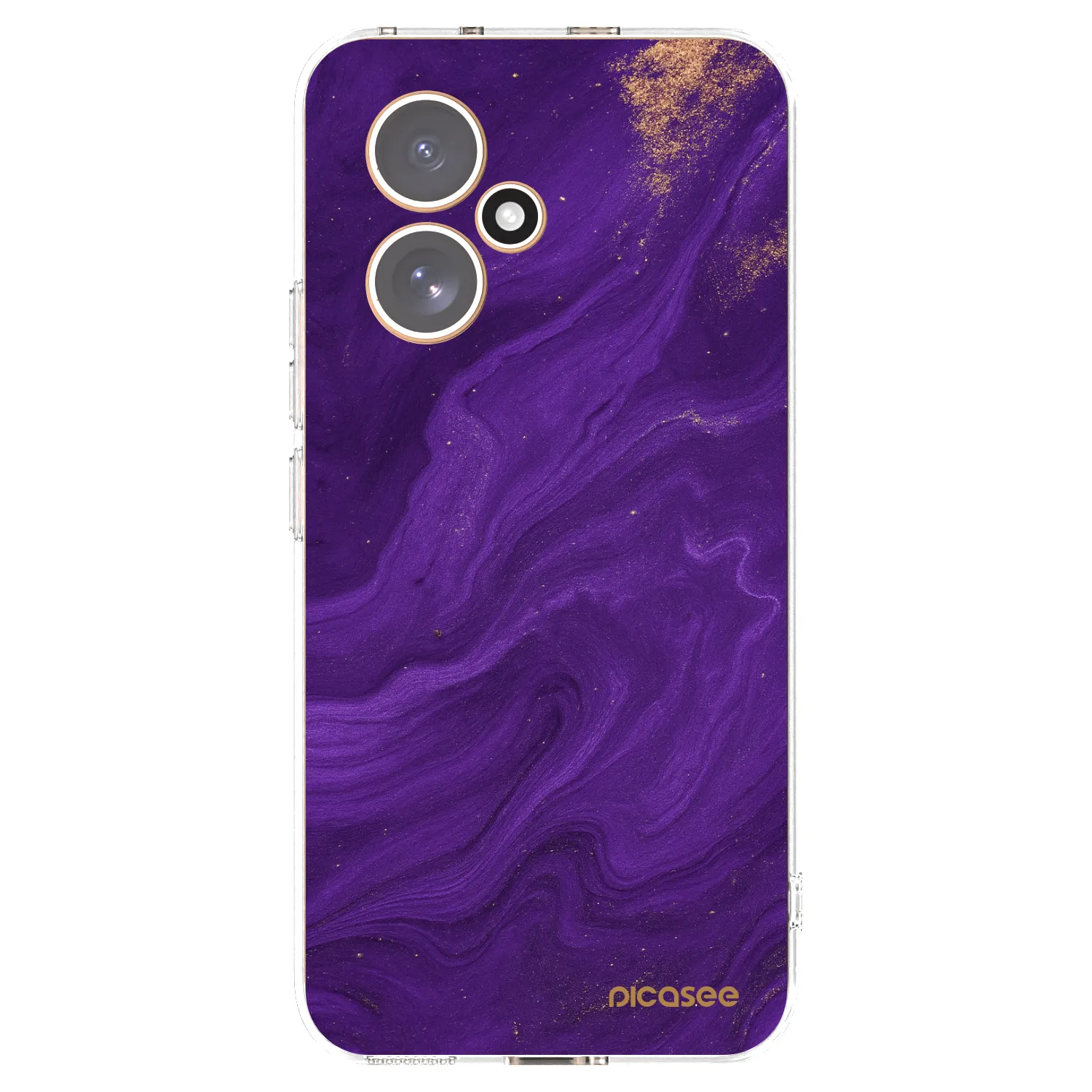 Picasee silikonska prozirna maskica za Honor 400 5G - Purple