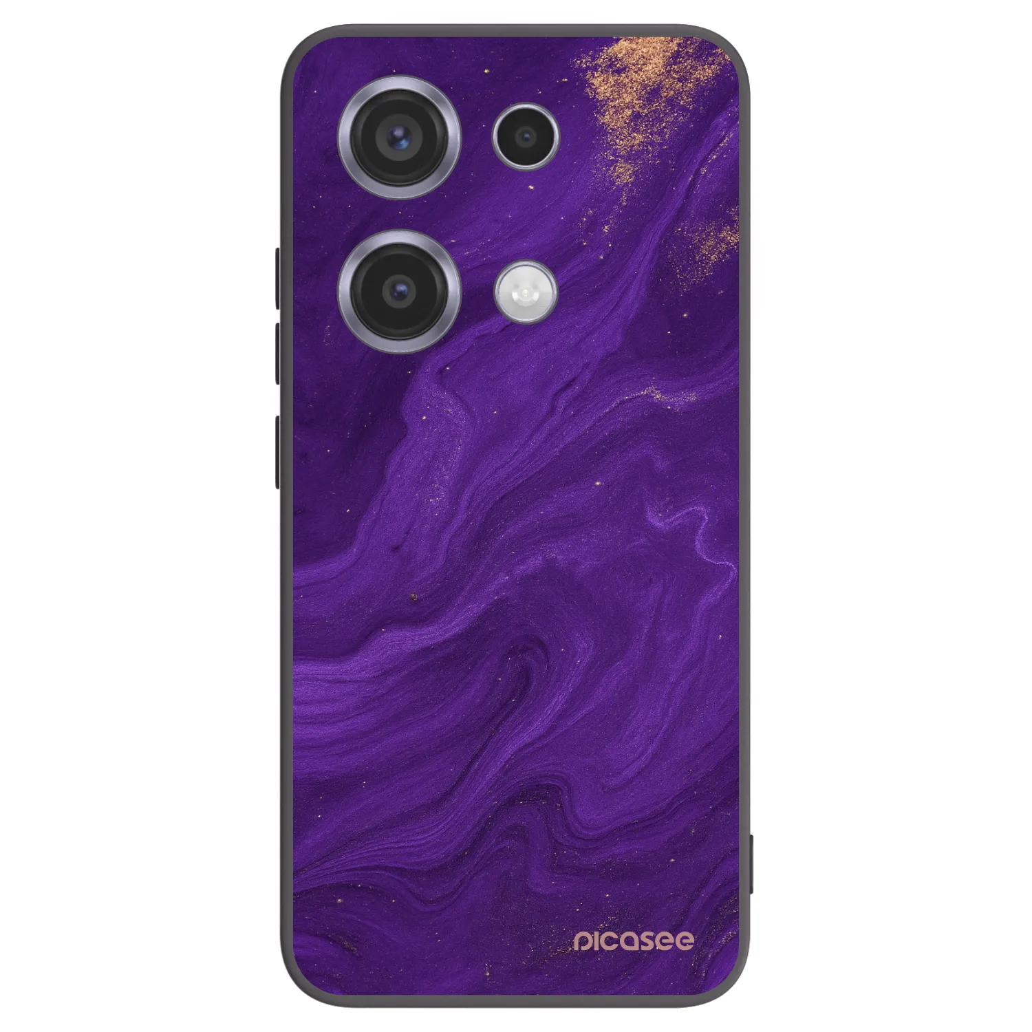 Picasee crna silikonska maskica za Xiaomi Redmi Note 14S - Purple
