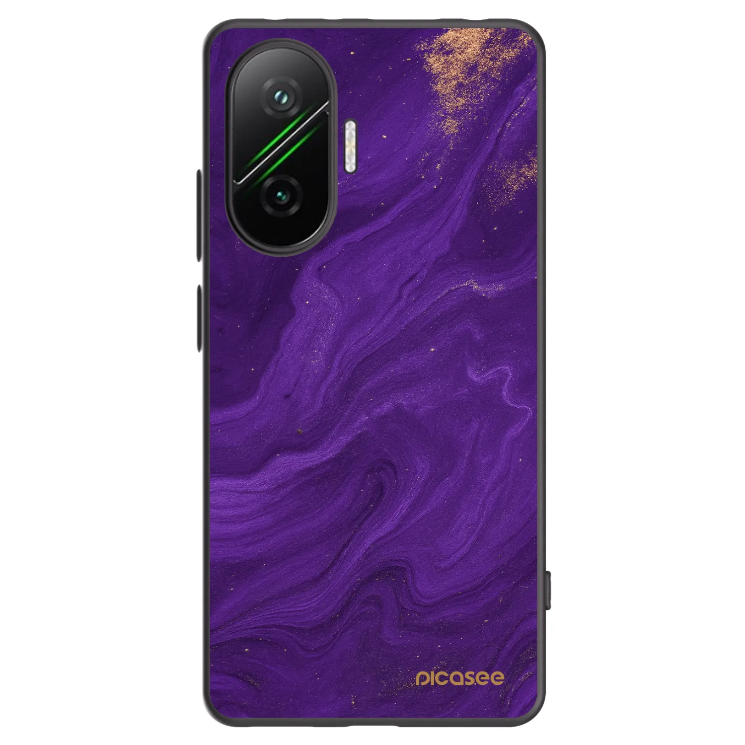 Picasee crna silikonska maskica za Xiaomi Poco F7 5G - Purple