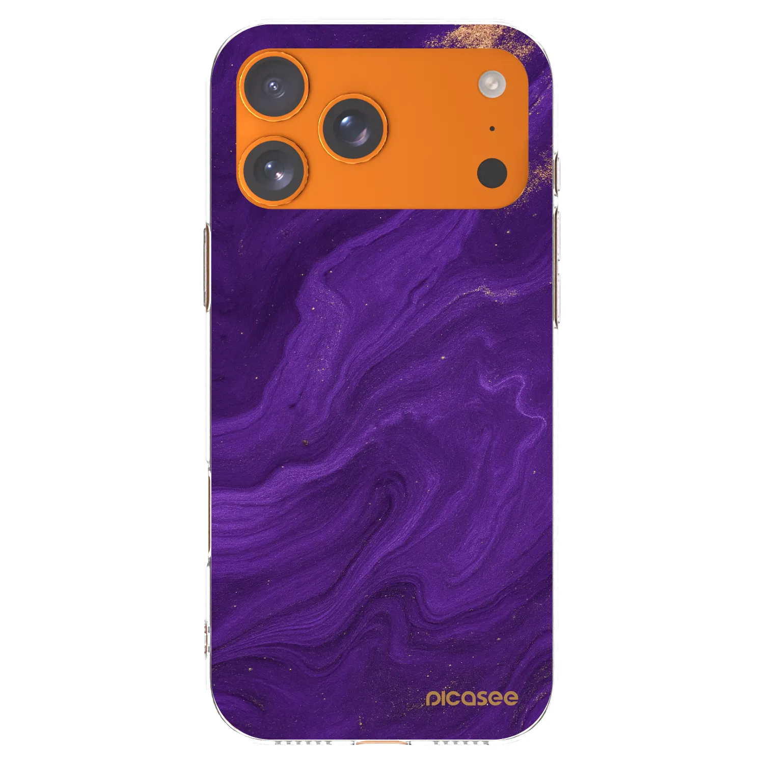 Picasee silikonska prozirna maskica za Apple iPhone 17 Pro Max - Purple