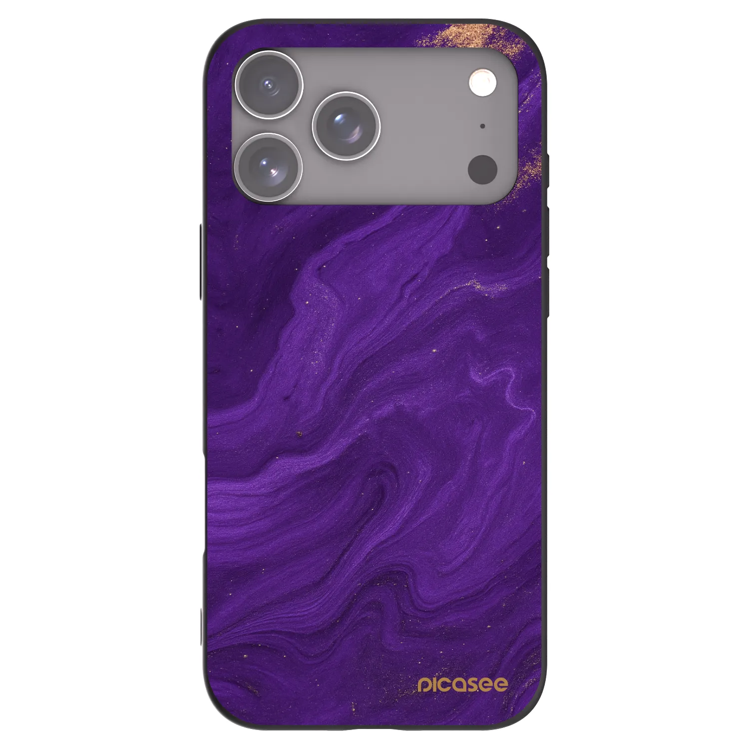 Picasee crna silikonska maskica za Apple iPhone 17 Pro Max - Purple