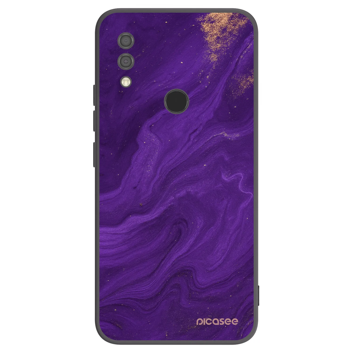 Picasee crna silikonska maskica za Xiaomi Redmi 7 - Purple