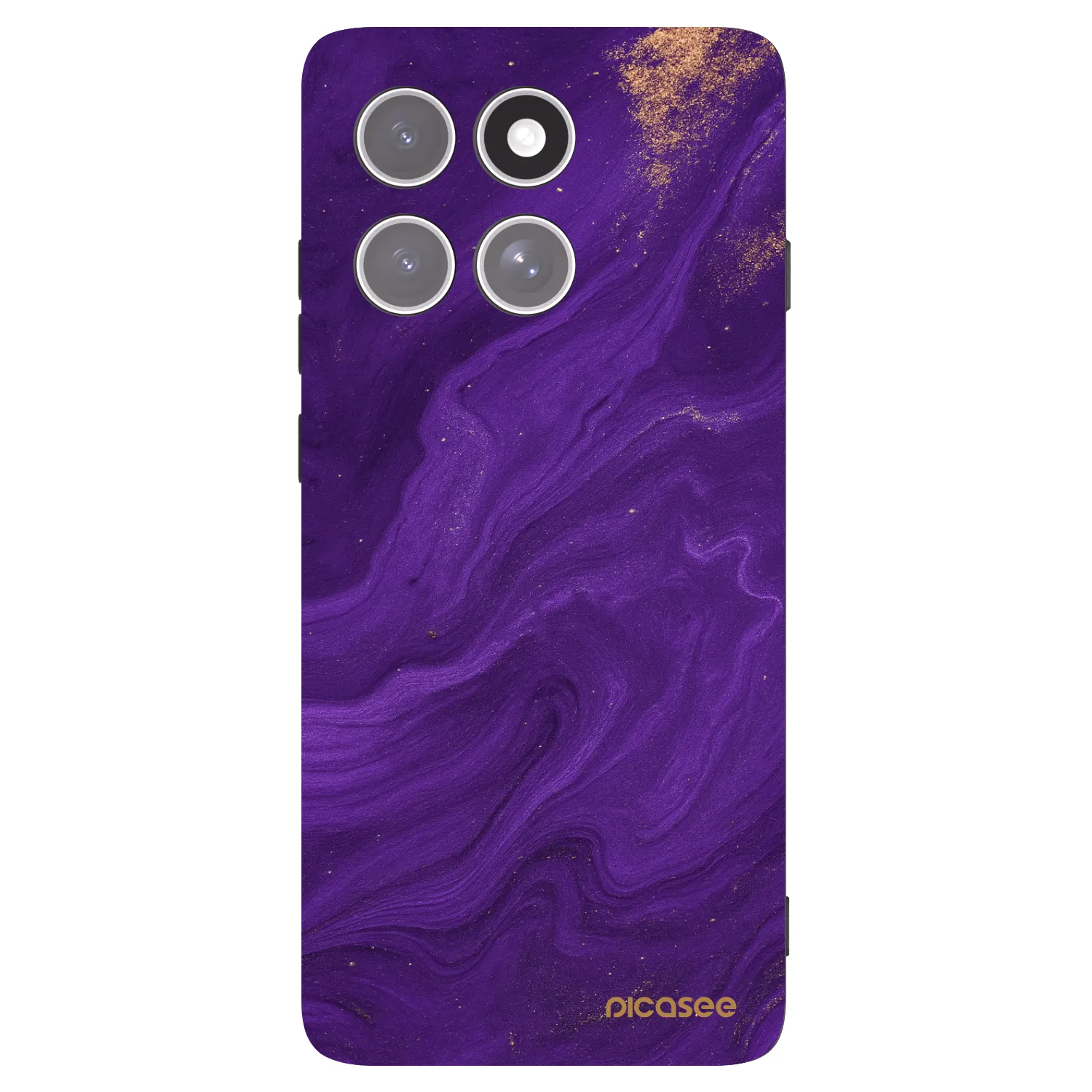 Picasee crna silikonska maskica za Motorola Edge 60 Pro - Purple