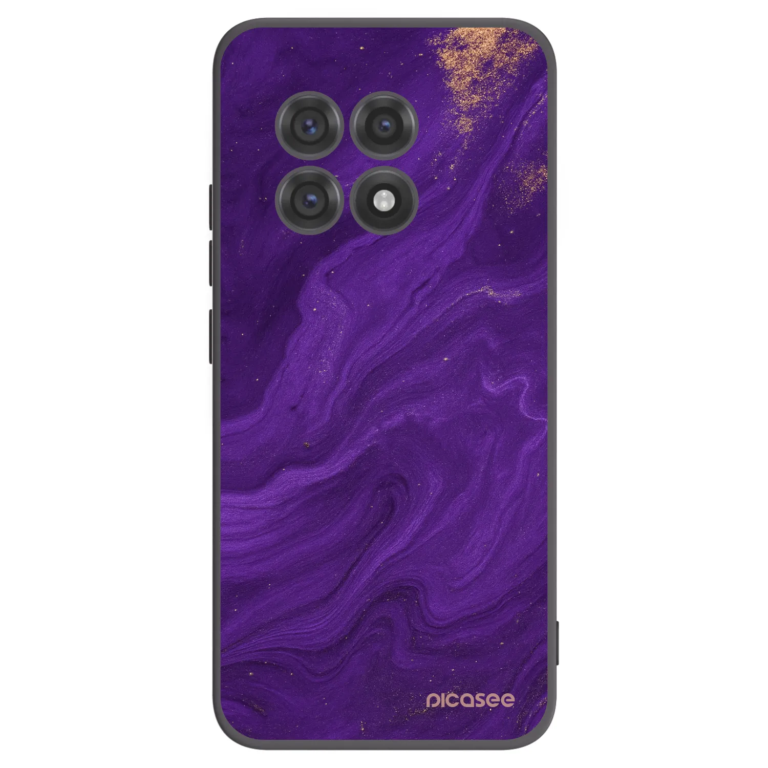 Picasee crna silikonska maskica za OnePlus 13R 5G - Purple