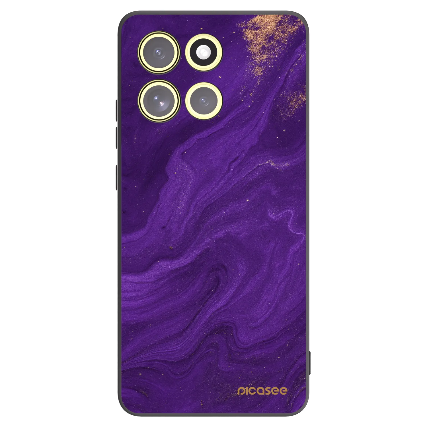 Picasee crna silikonska maskica za Motorola Moto G86 5G - Purple
