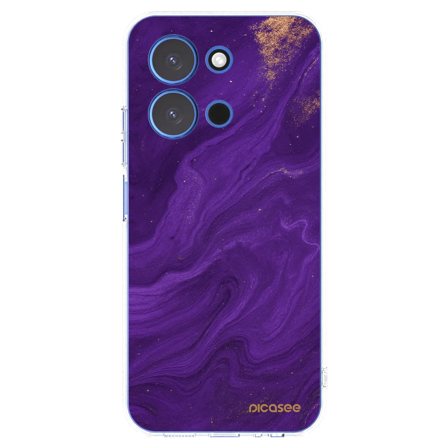 Picasee silikonska prozirna maskica za Xiaomi Redmi 15C 4G - Purple