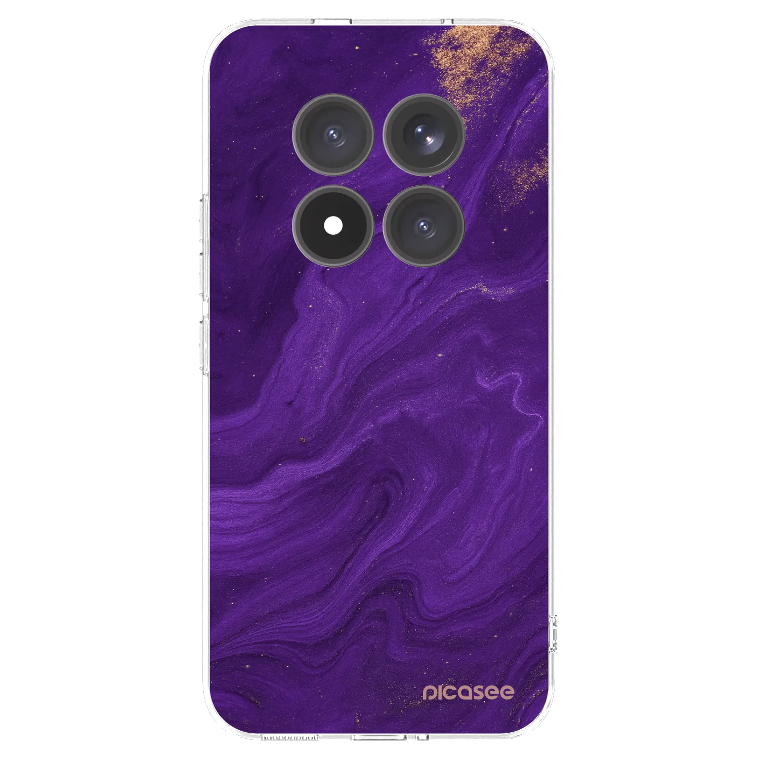 Picasee silikonska prozirna maskica za Xiaomi Redmi Note 15 Pro+ - Purple