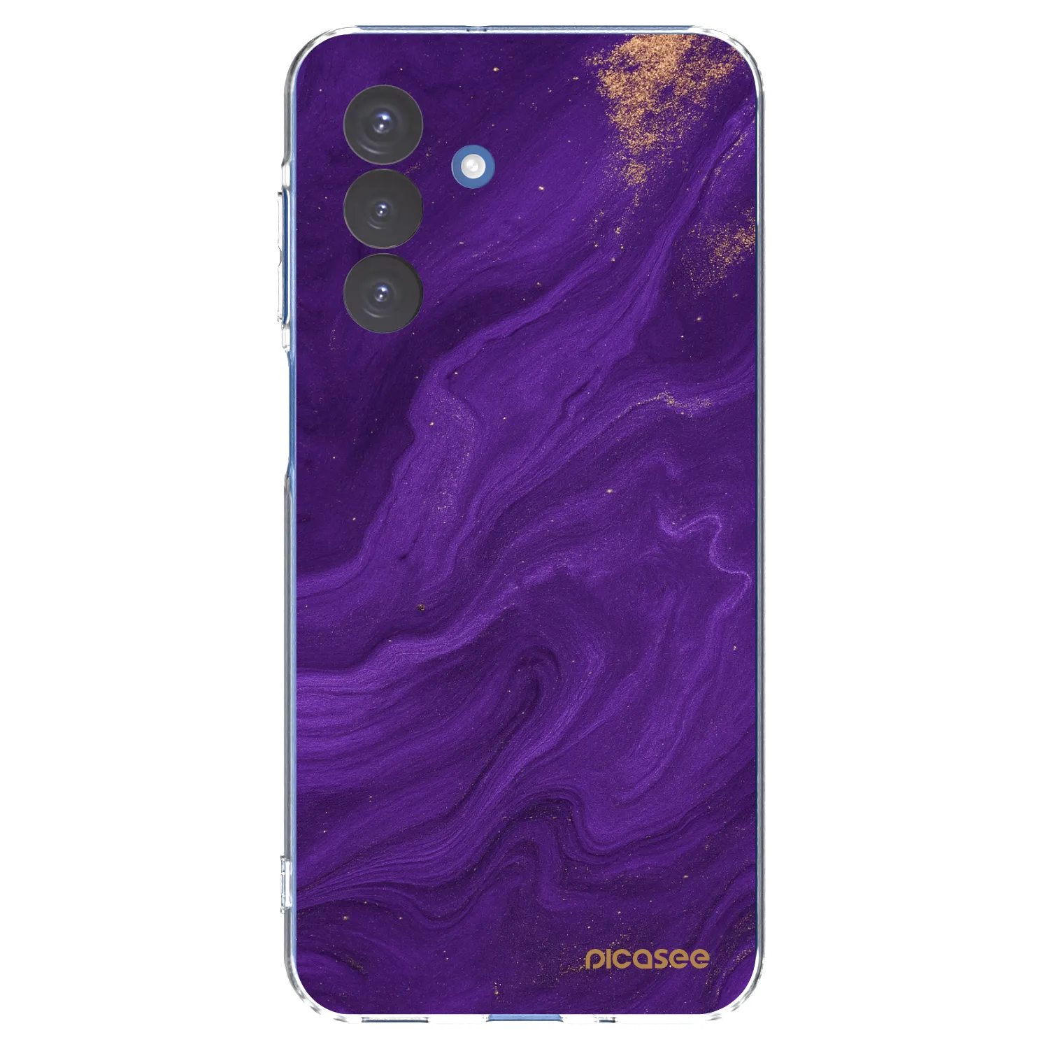 Picasee silikonska prozirna maskica za Samsung Galaxy A17 5G - Purple