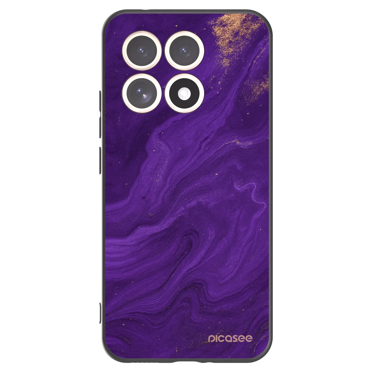 Picasee crna silikonska maskica za Xiaomi 15T - Purple