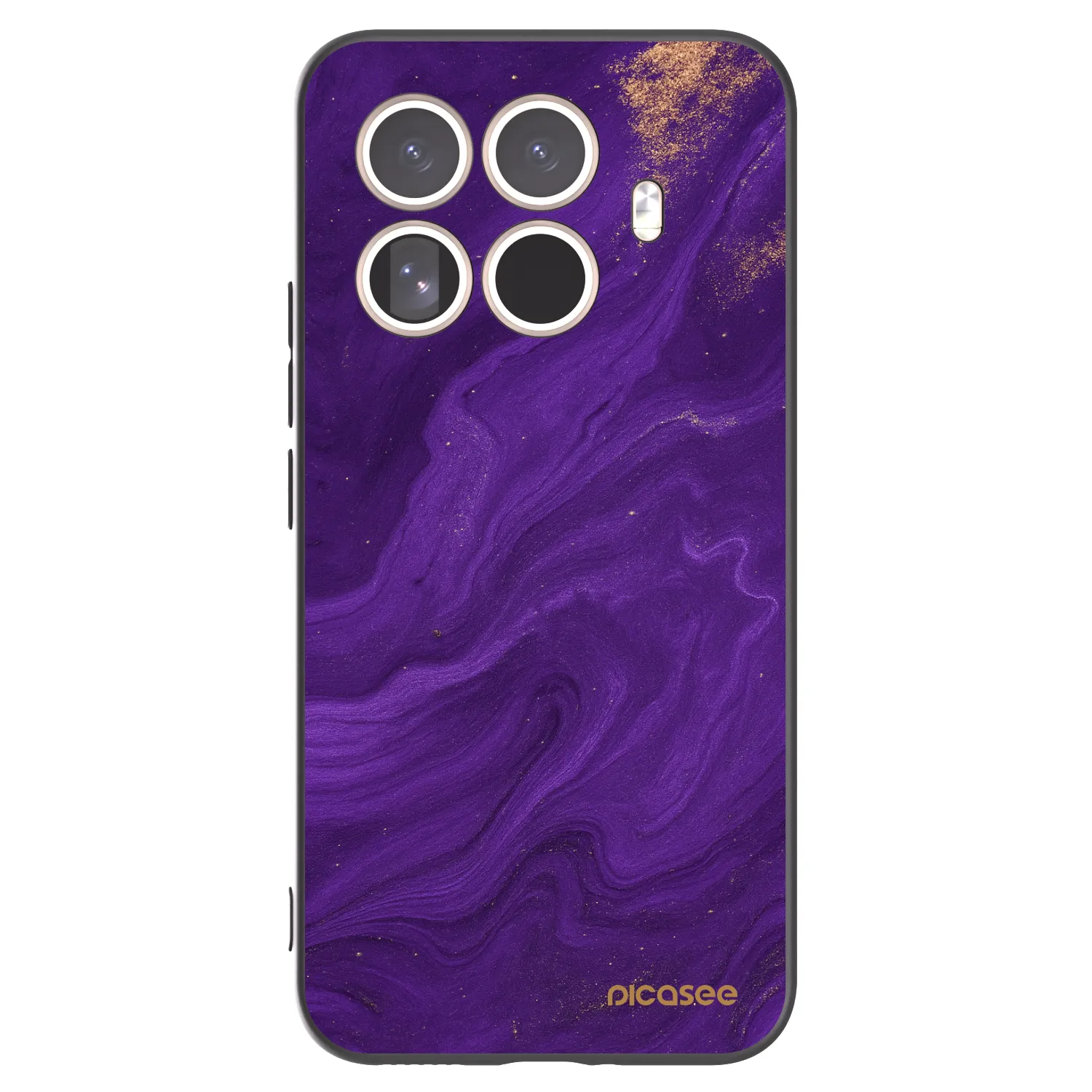 Picasee crna silikonska maskica za Xiaomi 15T Pro - Purple