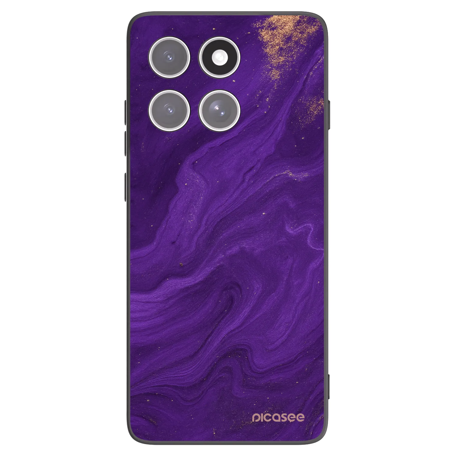 Picasee crna silikonska maskica za Motorola Edge 60 Fusion - Purple