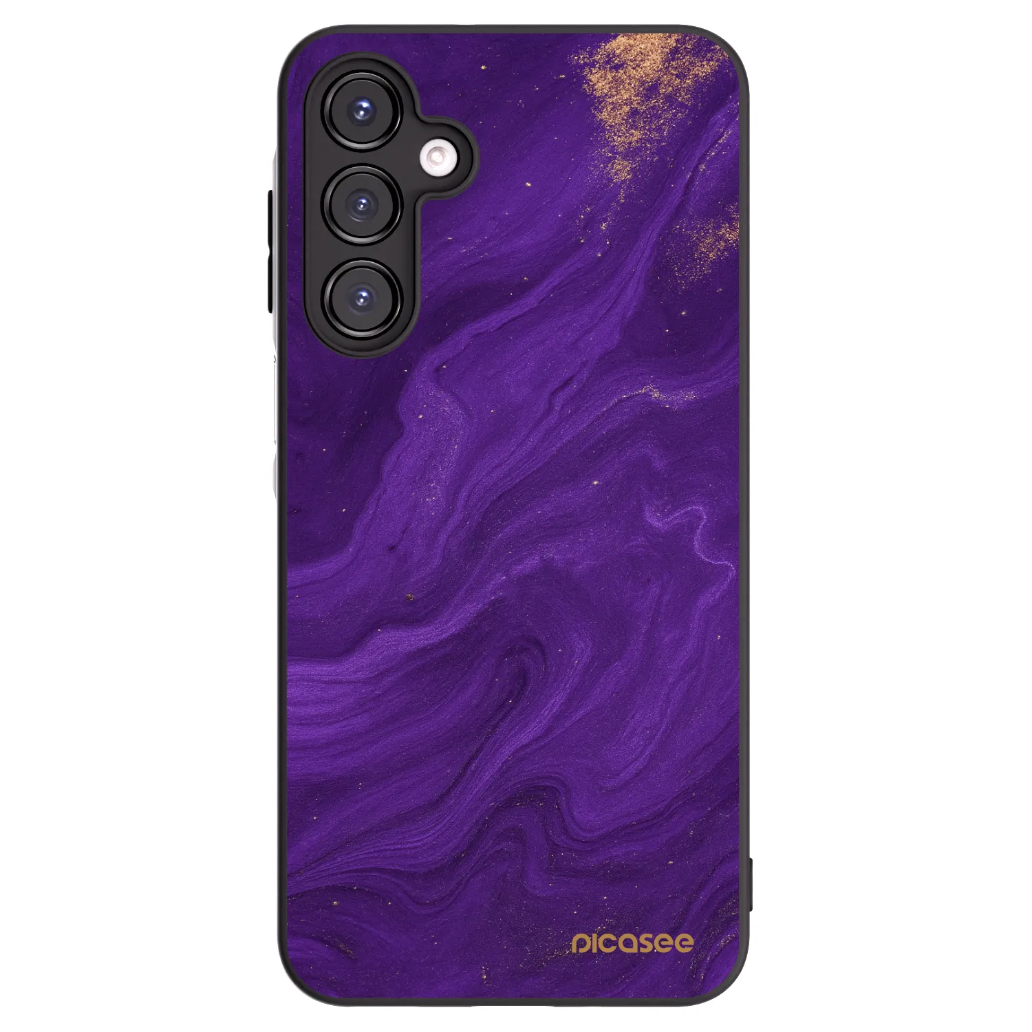 Picasee crna silikonska maskica za Samsung Galaxy A16 4G - Purple