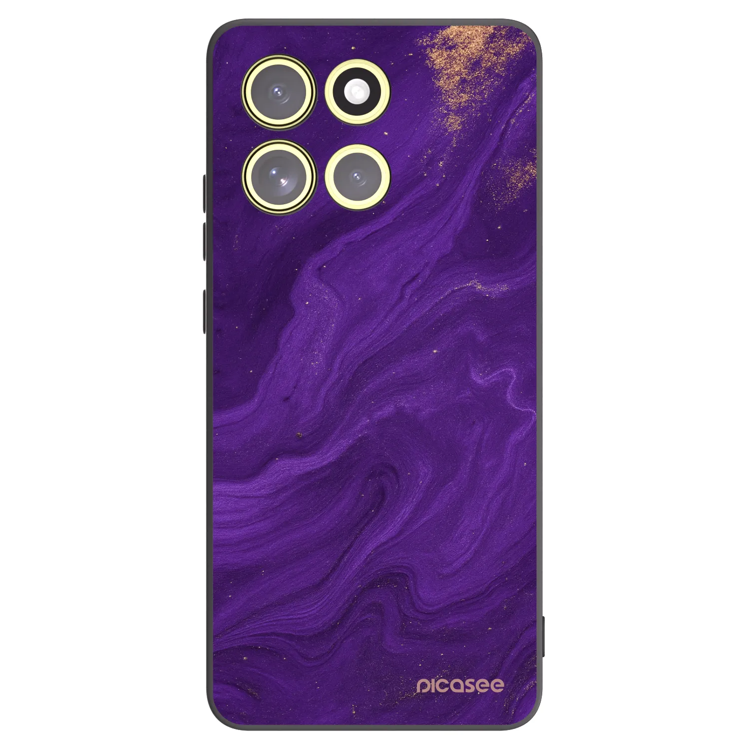Picasee crna silikonska maskica za Motorola Moto G86 Power 5G - Purple