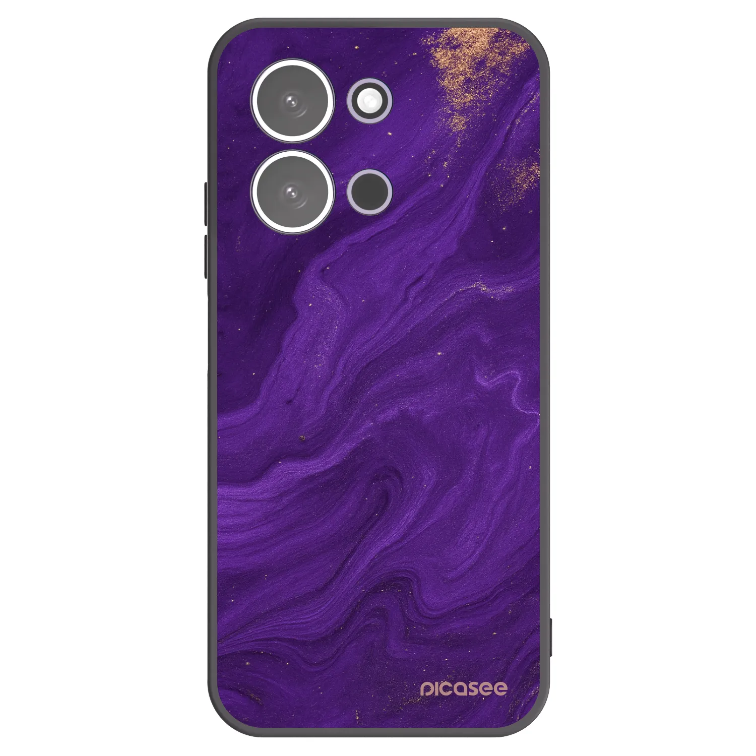 Picasee crna silikonska maskica za Xiaomi Redmi 15C 5G - Purple