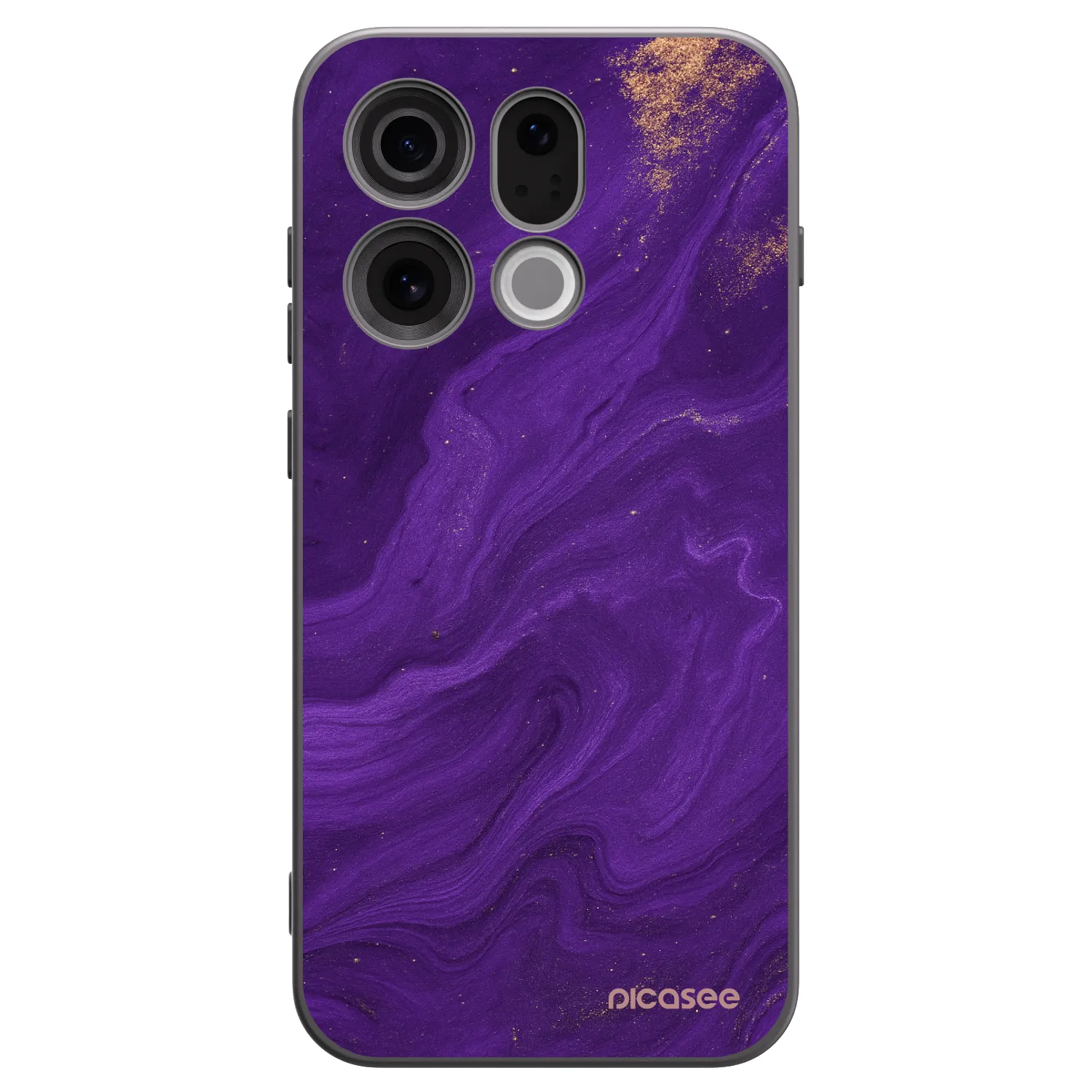 Picasee crna silikonska maskica za OPPO Find X9 - Purple