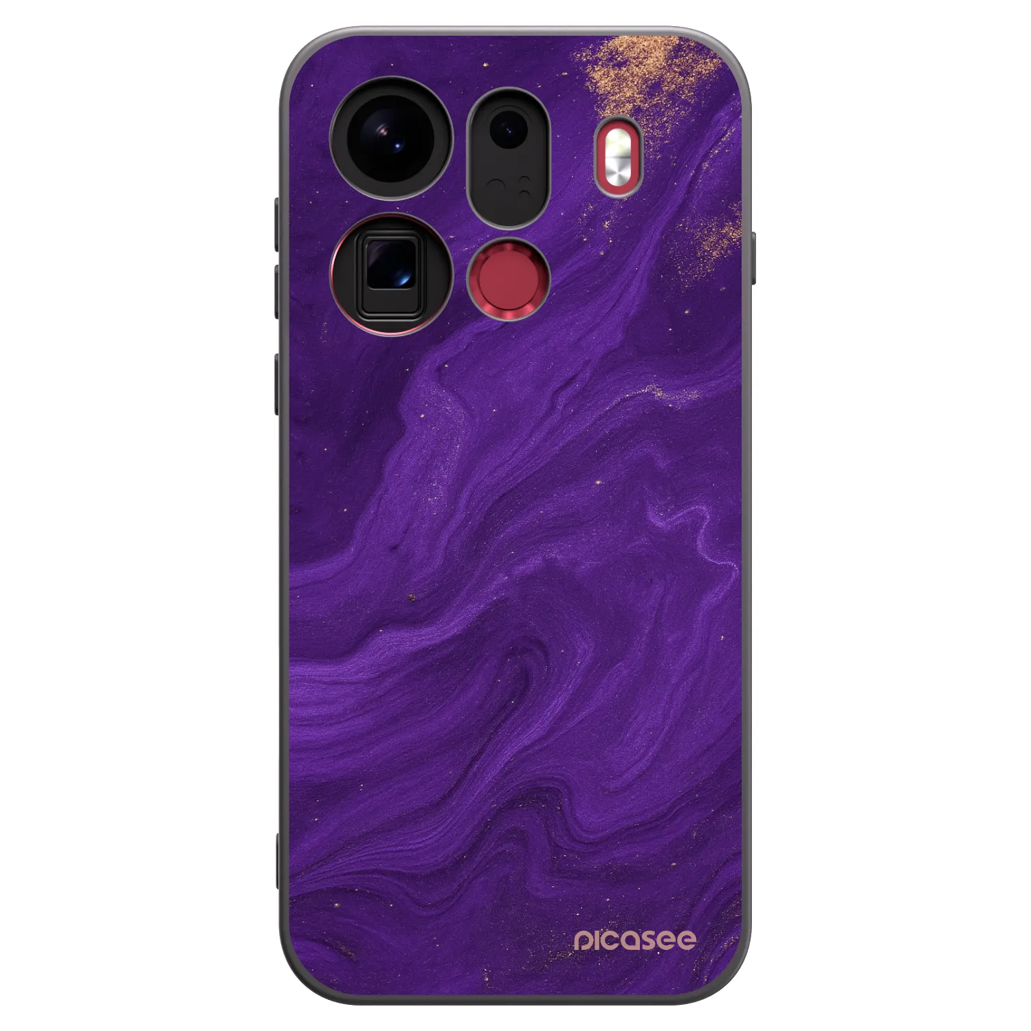 Picasee crna silikonska maskica za OPPO Find X9 Pro - Purple
