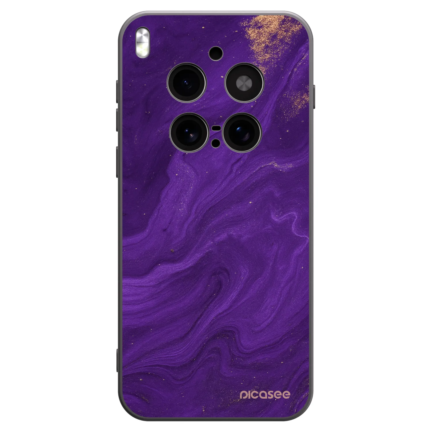 Picasee crna silikonska maskica za Vivo X300 Pro - Purple