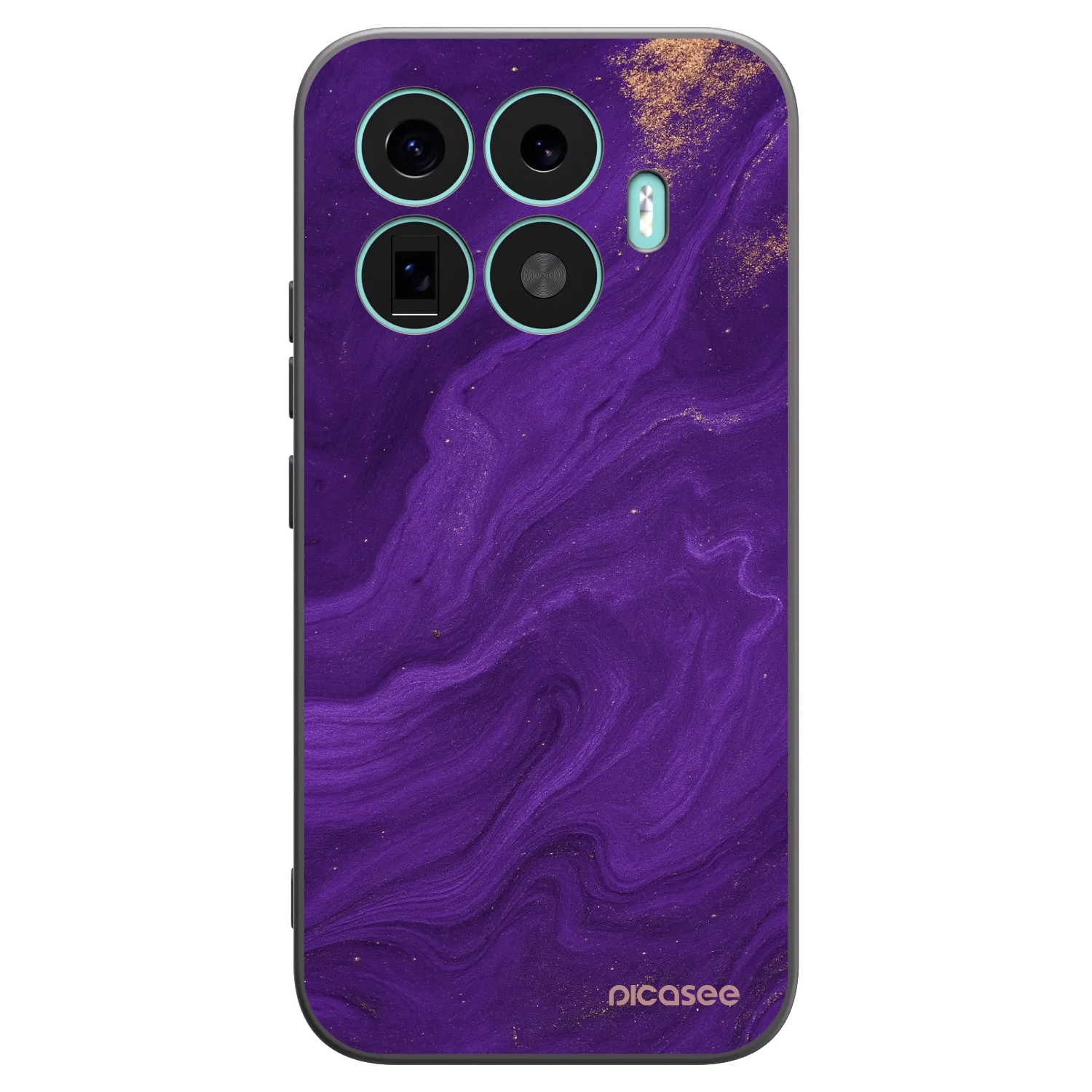 Picasee crna silikonska maskica za Xiaomi 17T - Purple