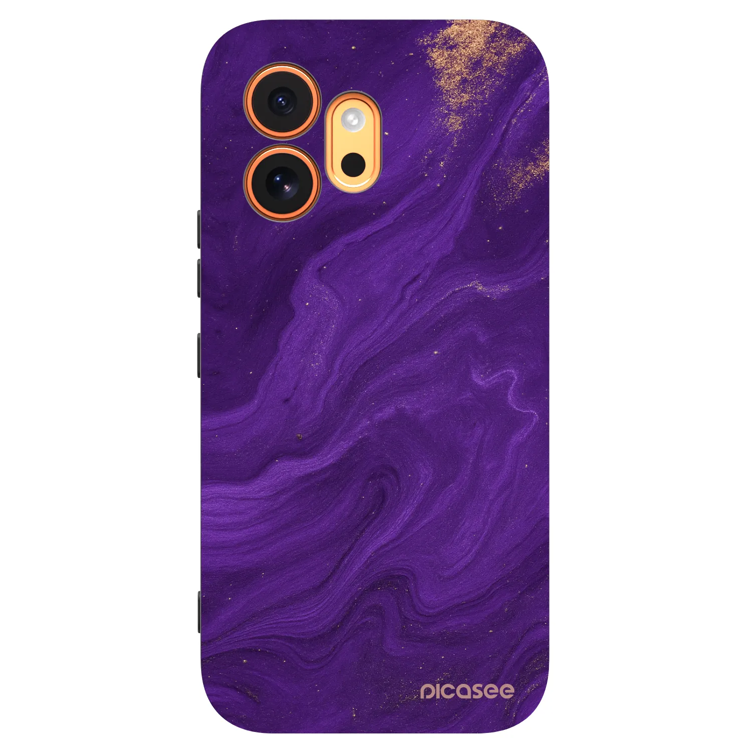 Picasee crna silikonska maskica za Honor 600 - Purple