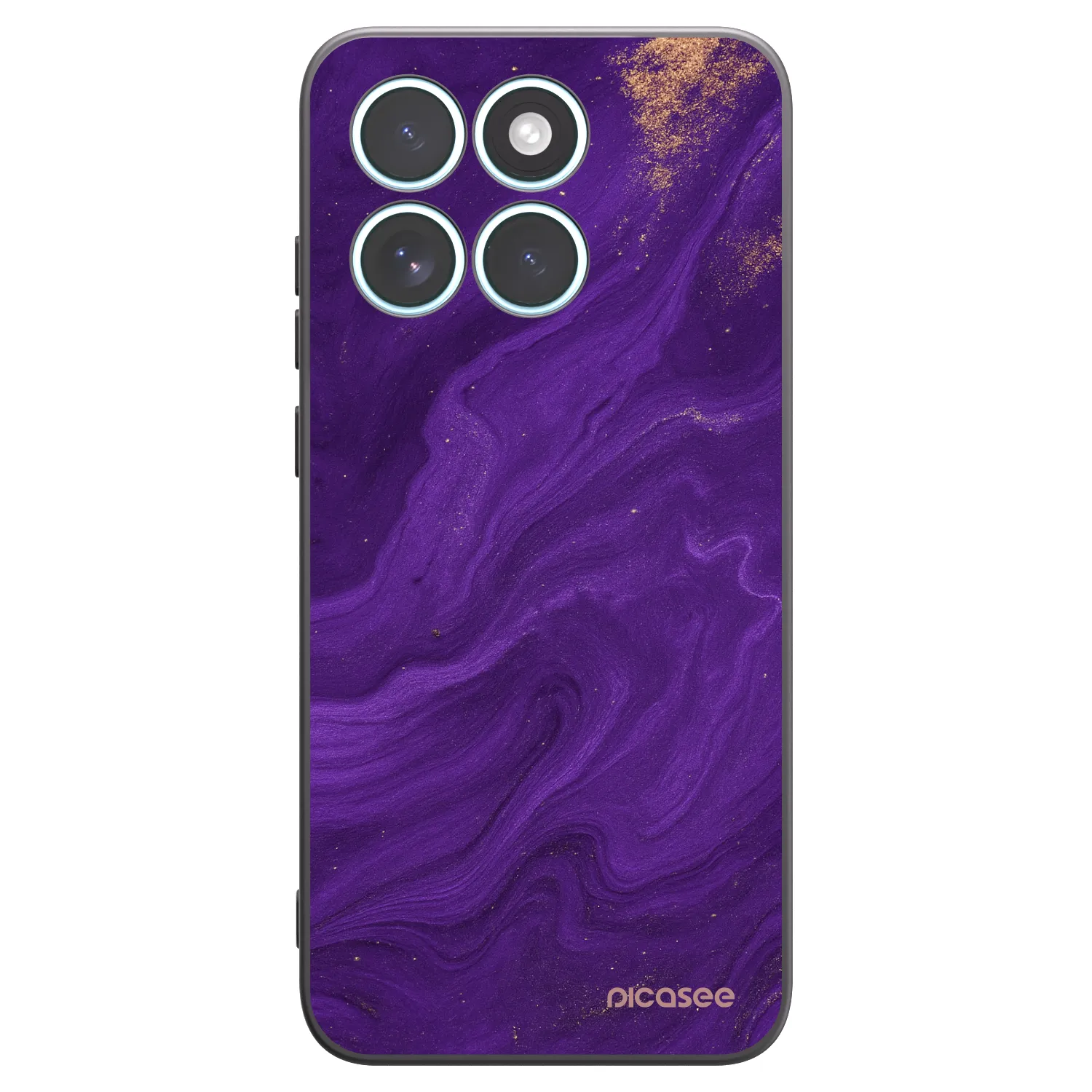Picasee crna silikonska maskica za Motorola Edge 70 Fusion - Purple