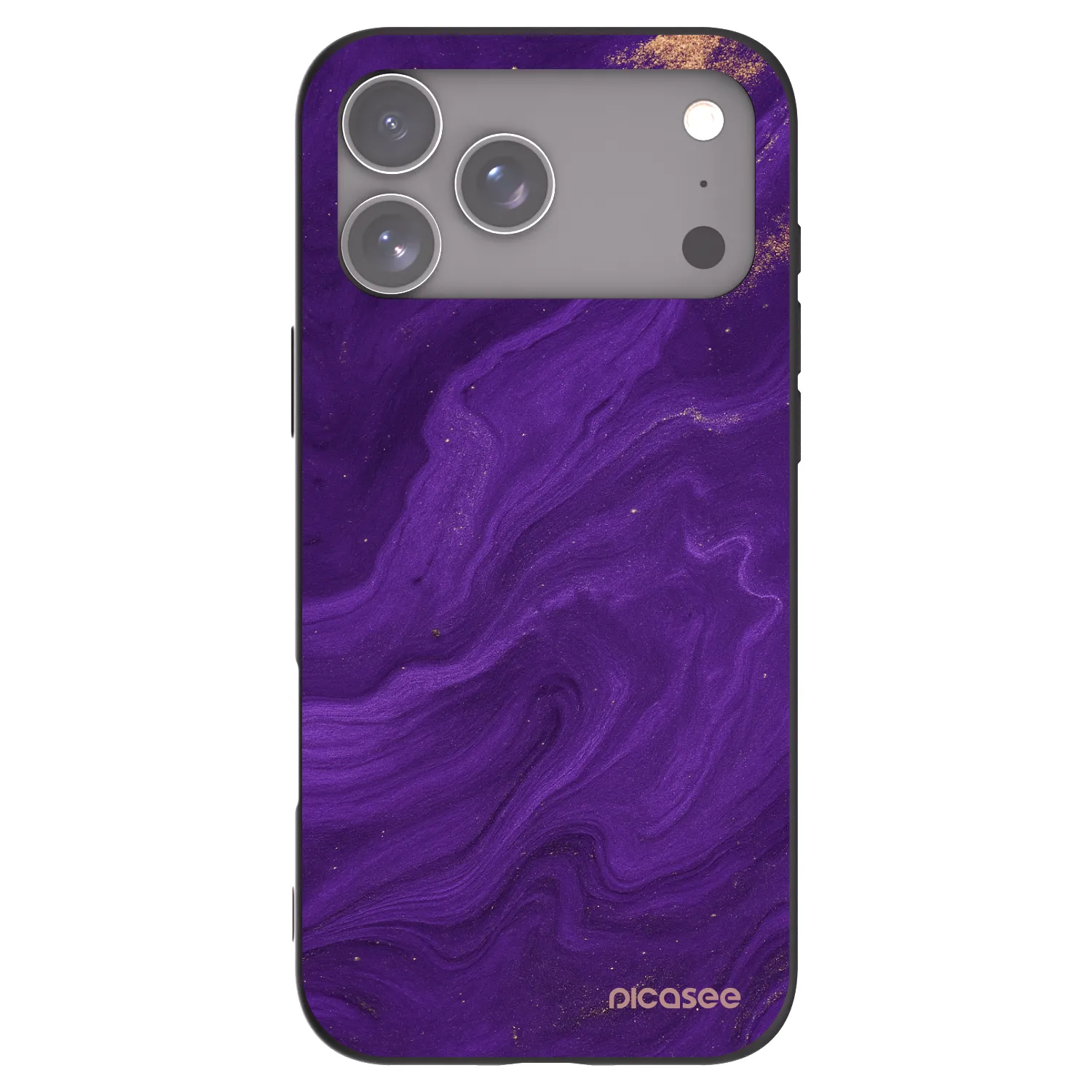 Picasee crna silikonska maskica za Apple iPhone 18 Pro Max - Purple