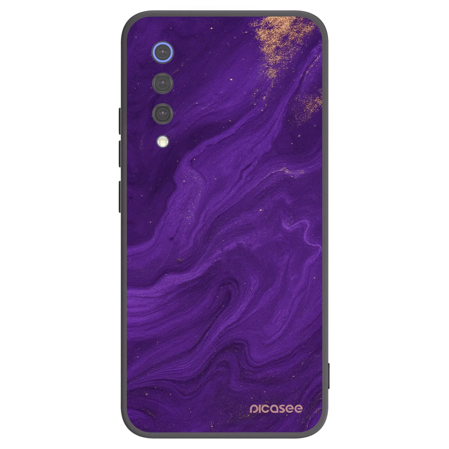 Picasee crna silikonska maskica za Xiaomi Mi 9 SE - Purple
