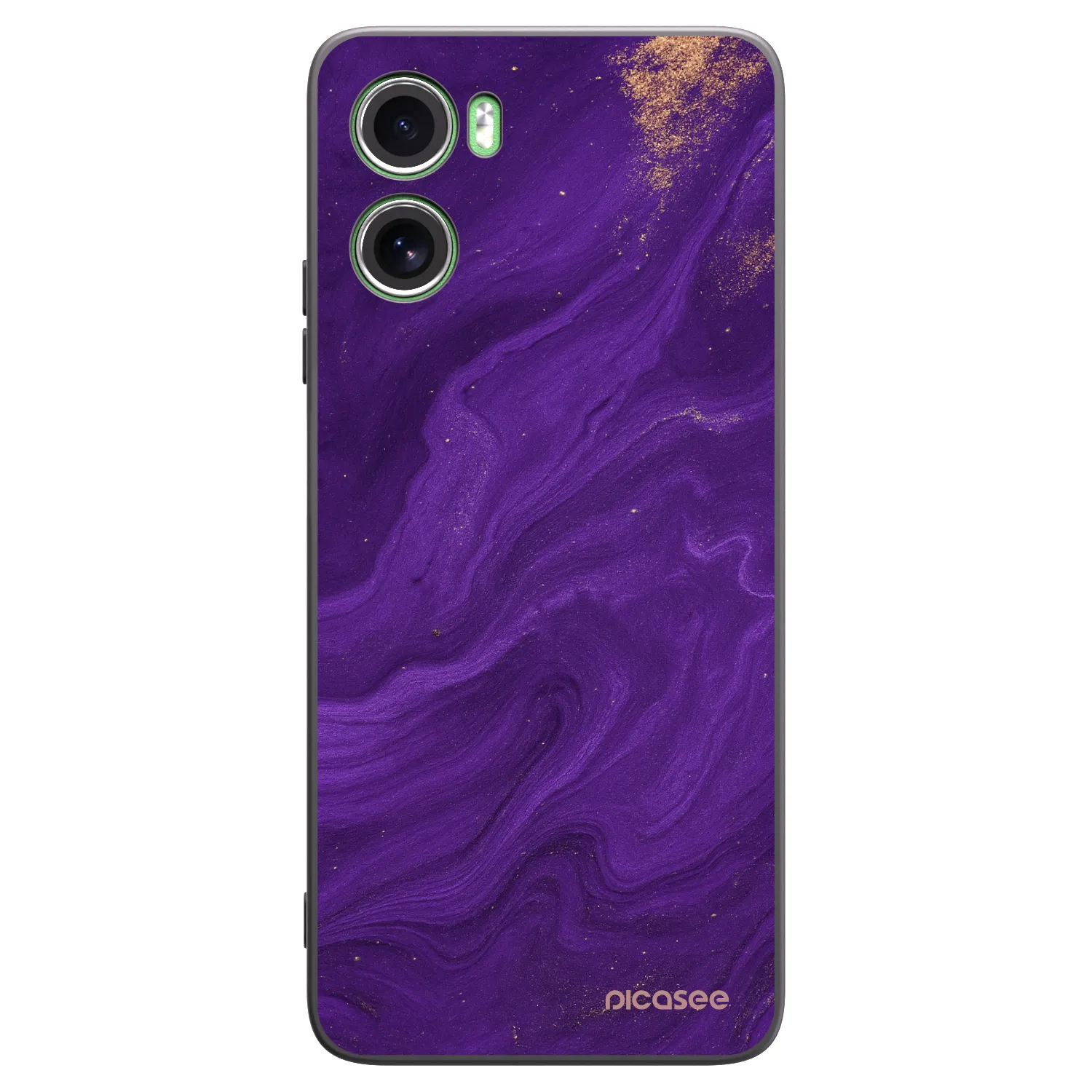 Picasee crna silikonska maskica za Motorola Moto G06 - Purple