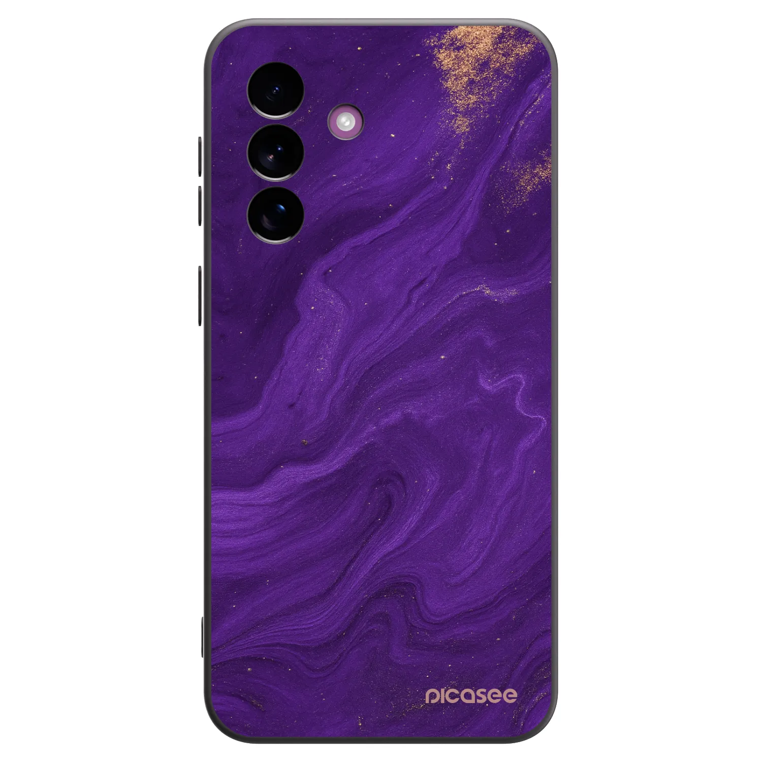 Picasee crna silikonska maskica za Samsung Galaxy A37 - Purple