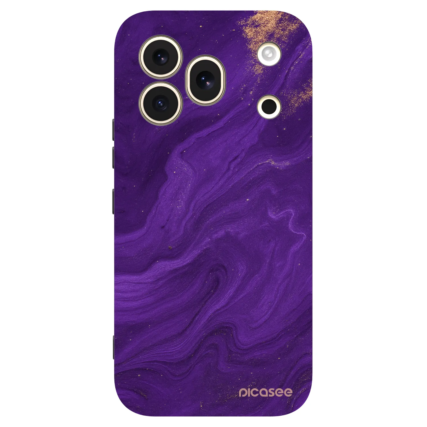 Picasee crna silikonska maskica za Honor 600 Pro - Purple